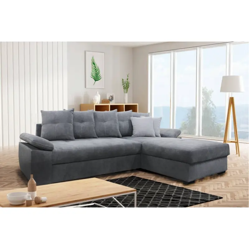 Ecksofa mit Bettfunktion und Bettkasten