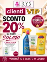 Irys Sconto 20% - al 11.07.2026