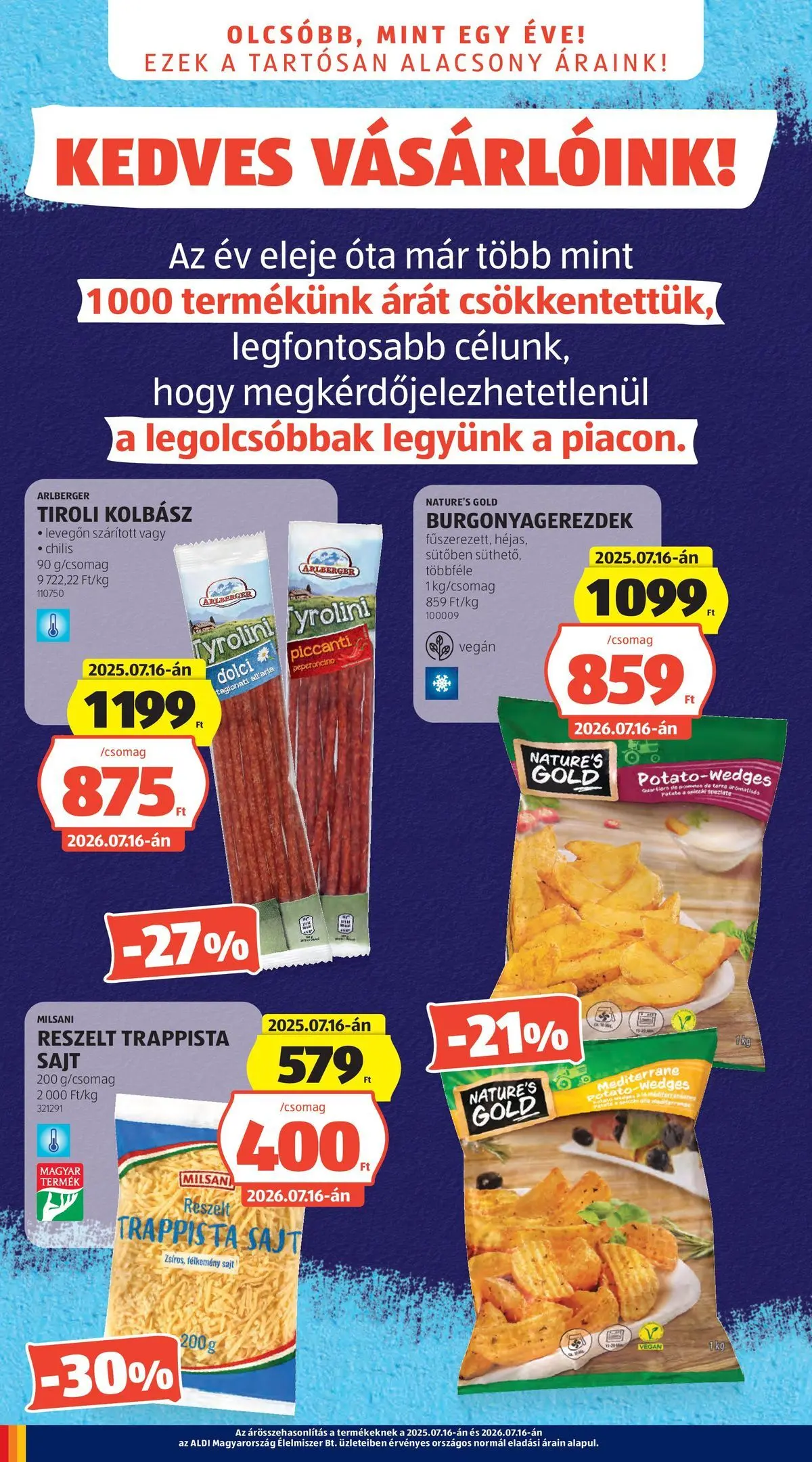 Aldi aktuális akciós újság - 2026.07.16. -tól/töl > akció, lapozható szórólap 🛍️ | Oldal: 2