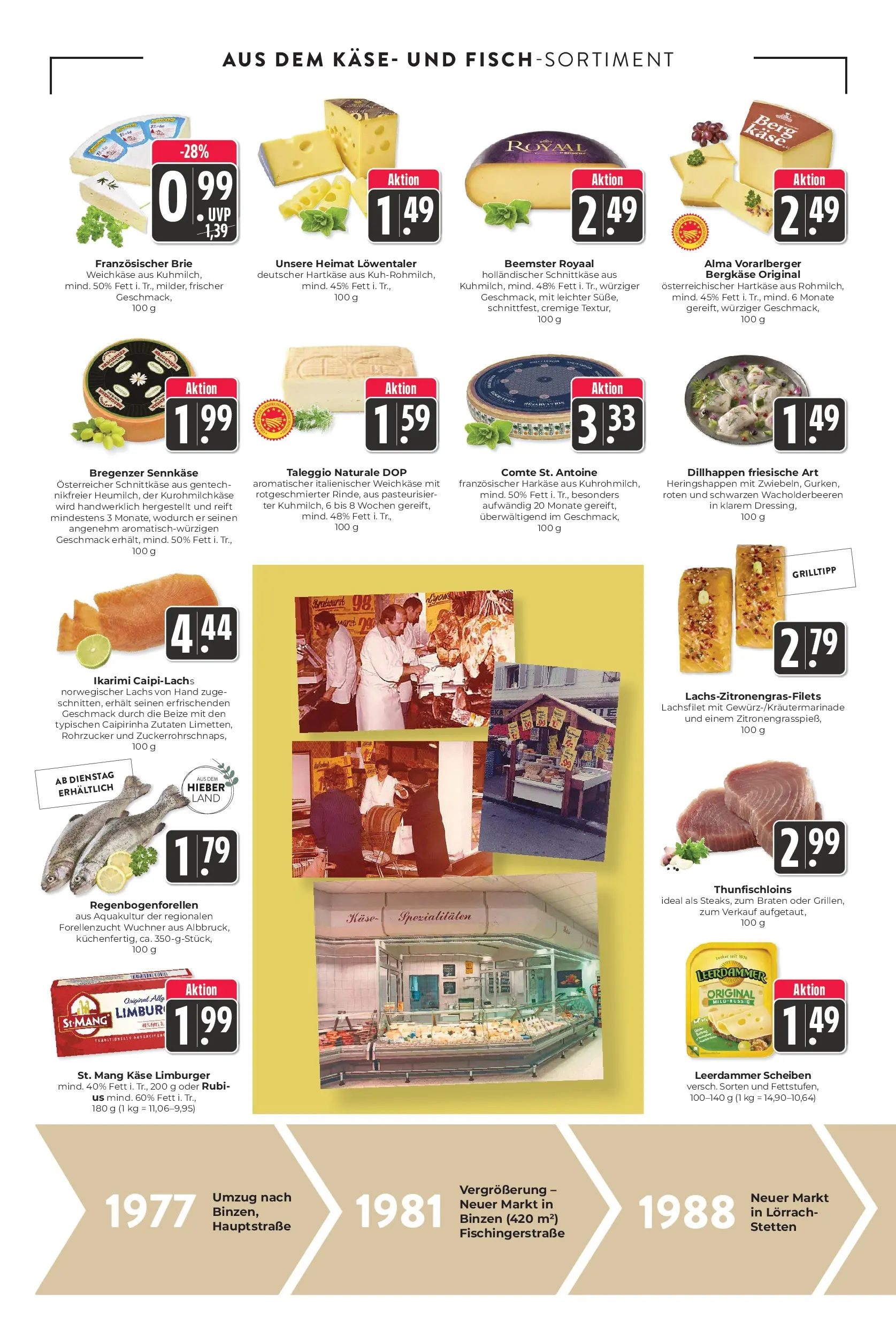 Angebote - Hieber's Frischecenter: Meine Woche (ab 12.07.2026) zum Blättern | Seite: 6 | Produkte: Käse, Leerdammer, Lachs