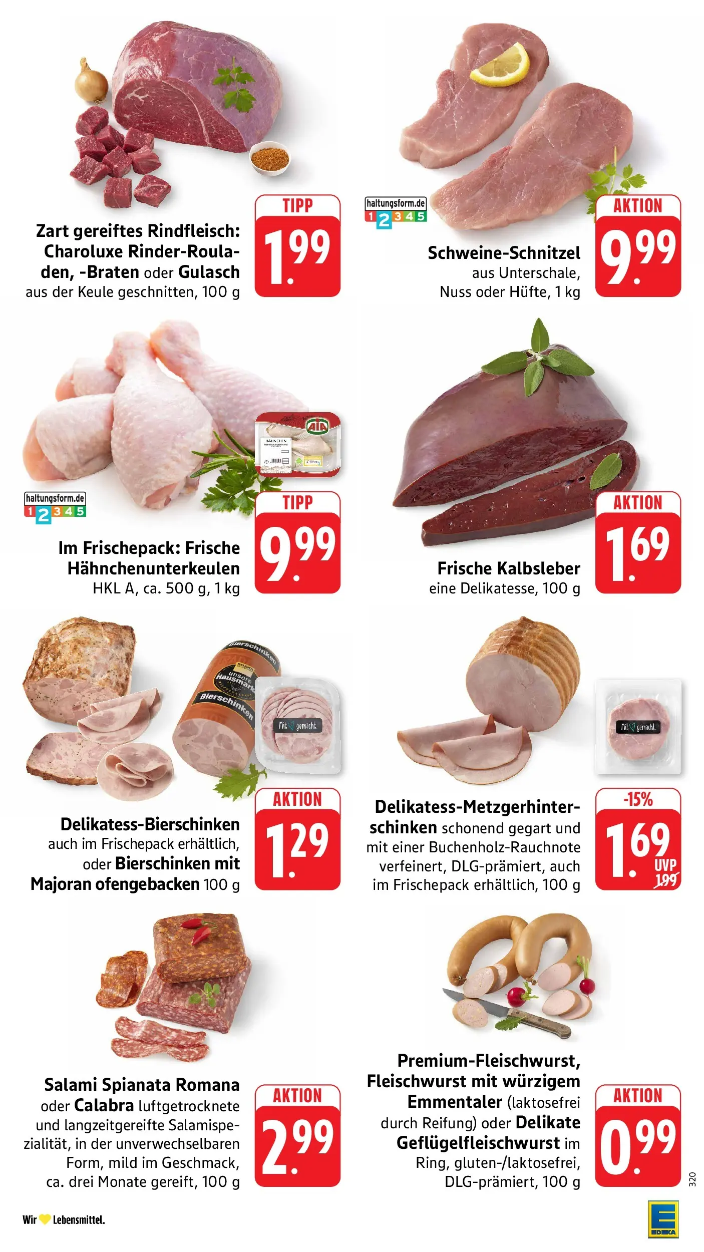 Edeka Prospekt Walldorf (ab 13.07.2026) » Angebote Online | Seite: 4 | Produkte: Hahnchen, Gulasch, Salami, Schinken