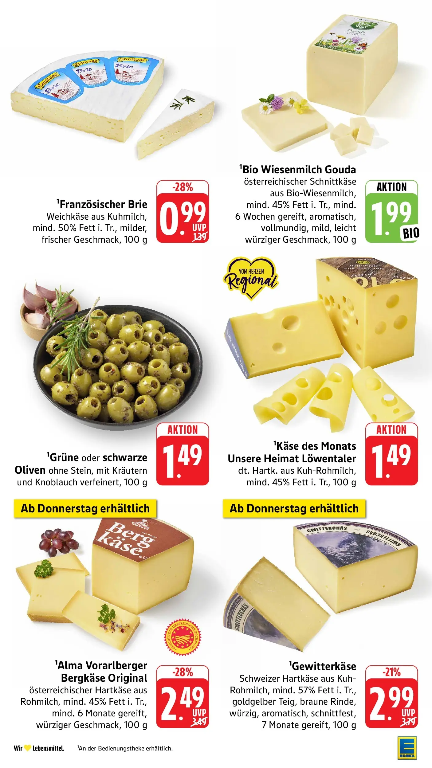 Edeka prospekt Mühlheim / Donau (ab 12.07.2026) » Angebote Online | Seite: 6 | Produkte: Käse, Gouda, Knoblauch