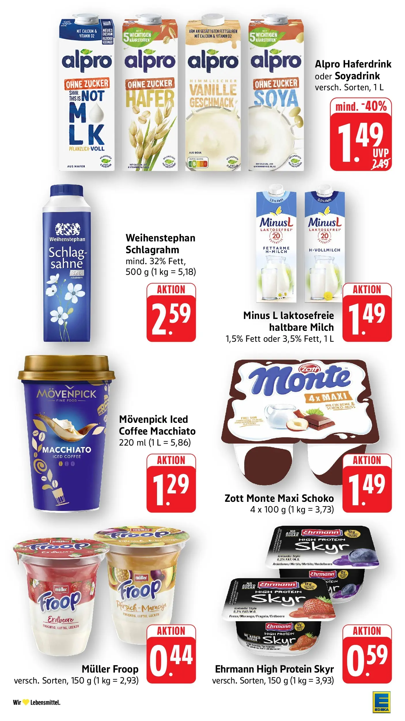 Edeka prospekt Mühlheim / Donau (ab 12.07.2026) » Angebote Online | Seite: 17 | Produkte: Froop, Milch, Skyr, Pfirsich