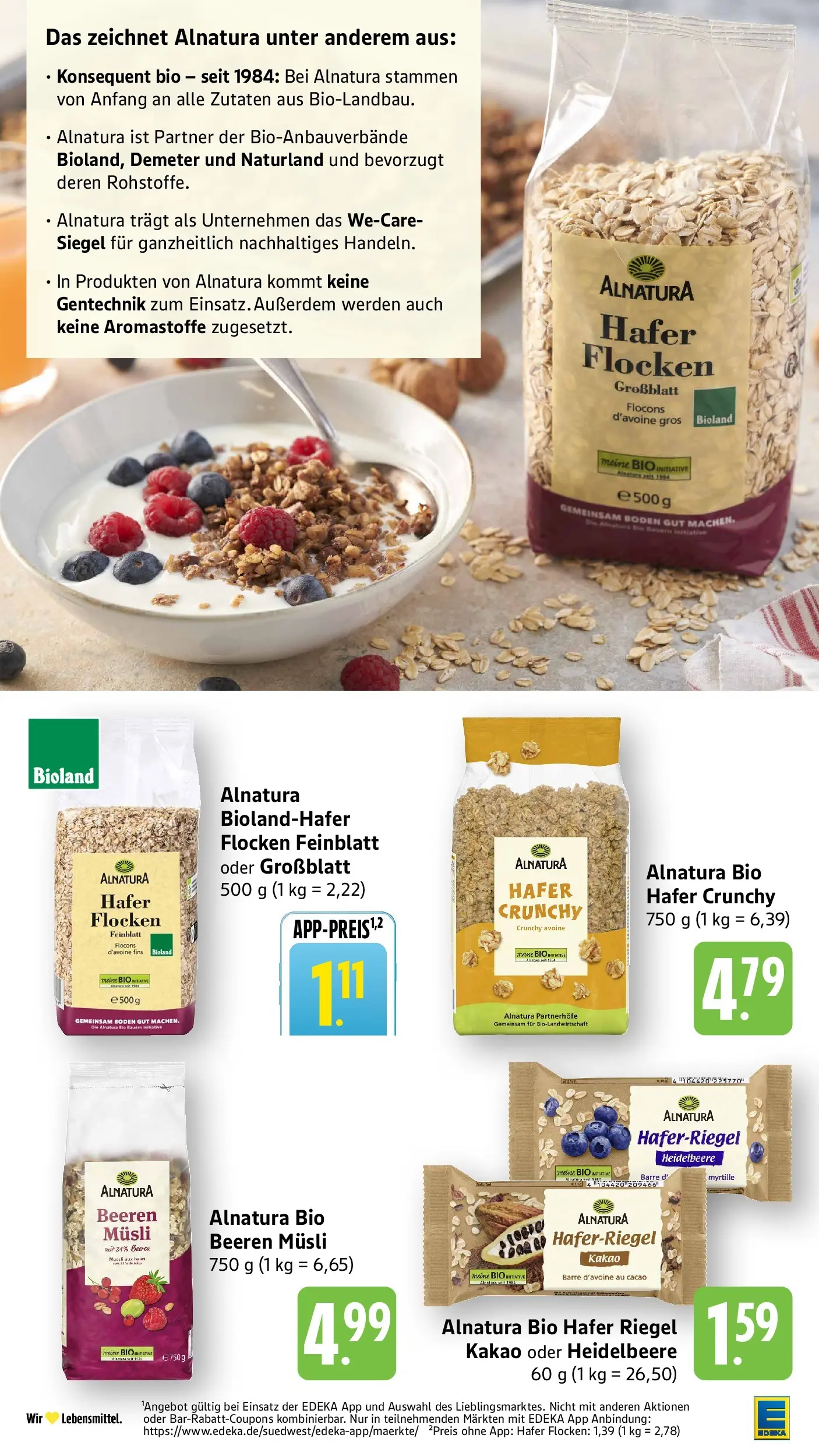 Edeka prospekt Mühlheim / Donau (ab 12.07.2026) » Angebote Online | Seite: 23 | Produkte: Musli, Flocken