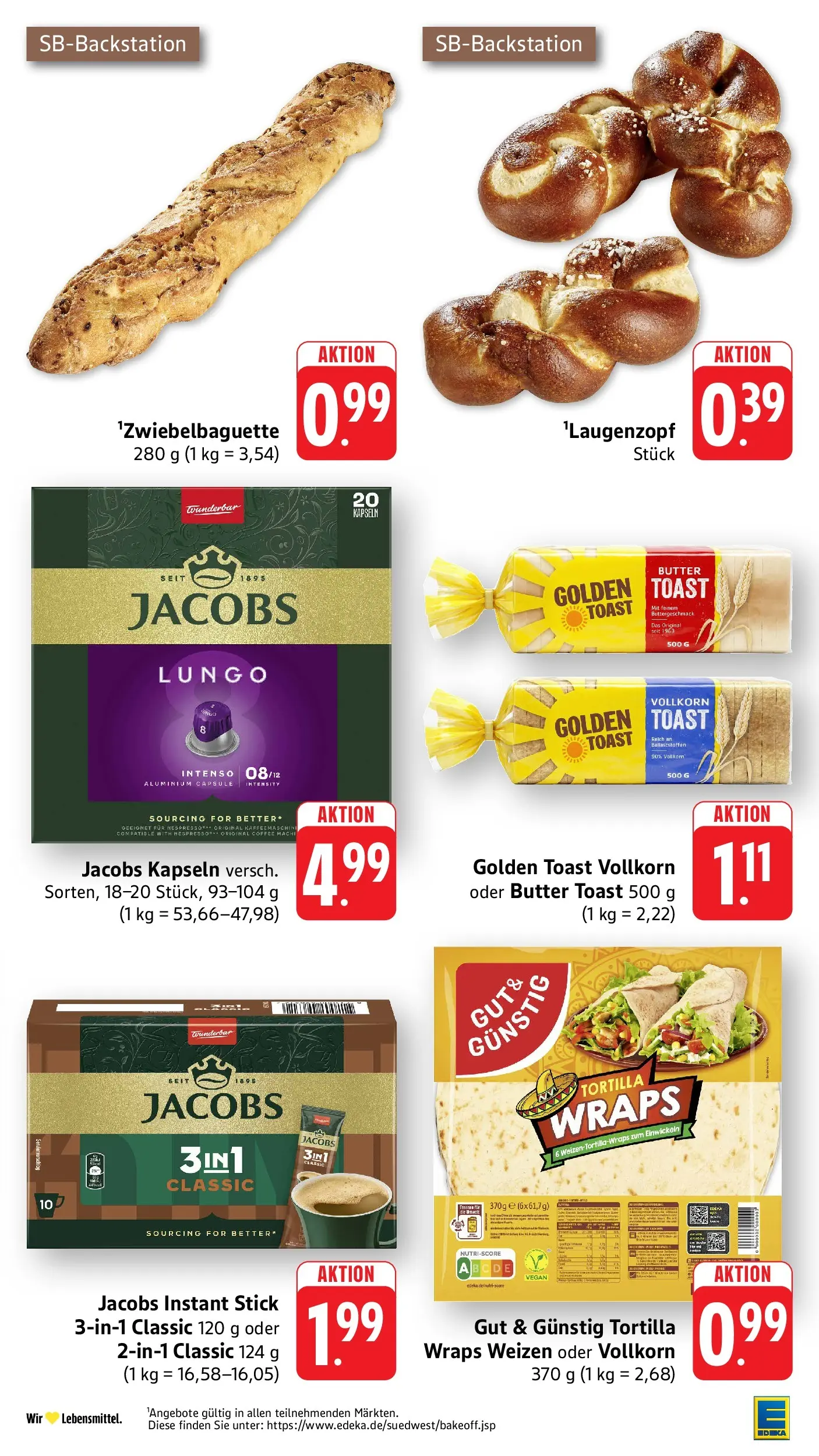 Edeka prospekt Mühlheim / Donau (ab 12.07.2026) » Angebote Online | Seite: 25 | Produkte: Kaffeemaschine, Butter, Toast