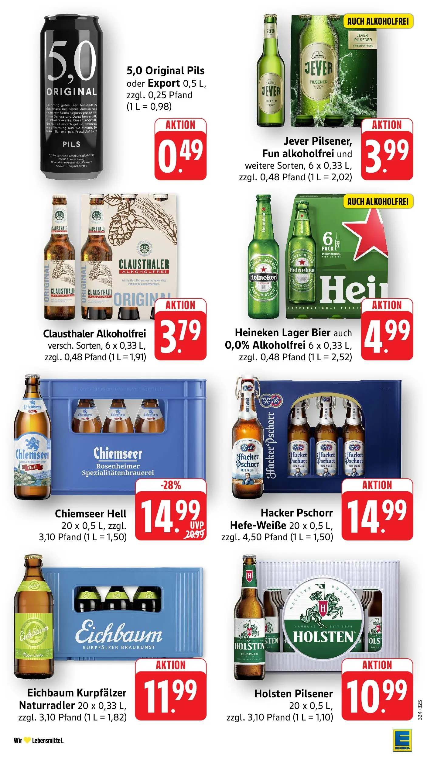 Edeka Prospekt Walldorf (ab 13.07.2026) » Angebote Online | Seite: 33 | Produkte: Bier, Pils, Holsten, Heineken