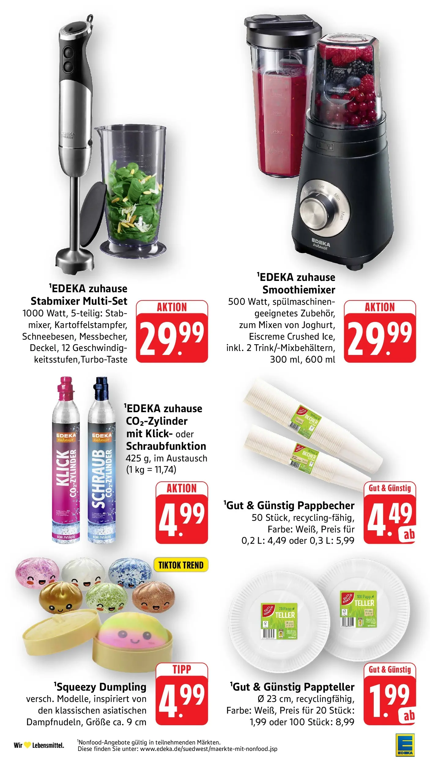 Edeka prospekt Mühlheim / Donau (ab 12.07.2026) » Angebote Online | Seite: 36 | Produkte: Eiscreme, Stabmixer