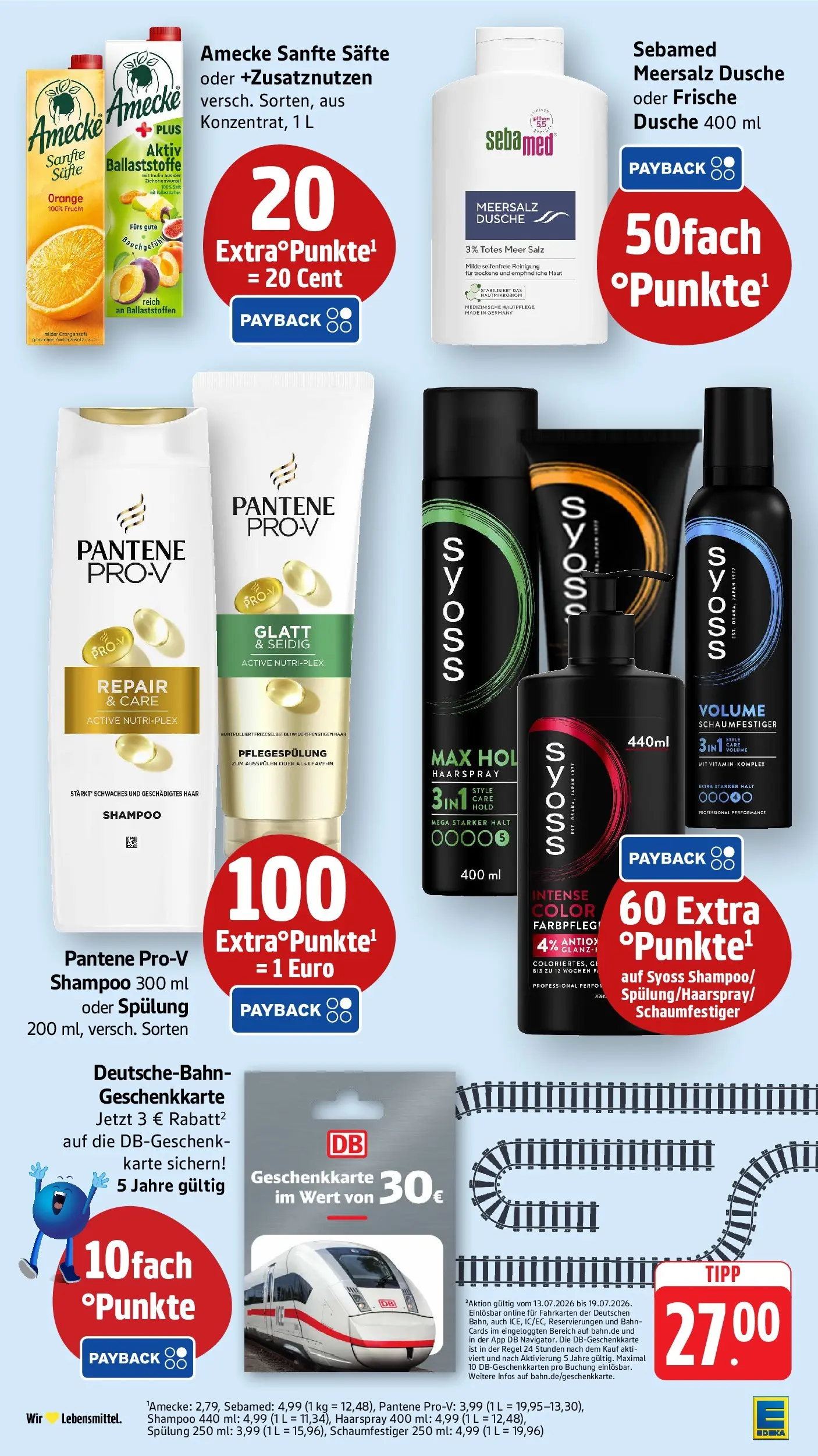 Edeka prospekt Mühlheim / Donau (ab 12.07.2026) » Angebote Online | Seite: 41 | Produkte: Dusche, Spülung, Haarspray, Salz
