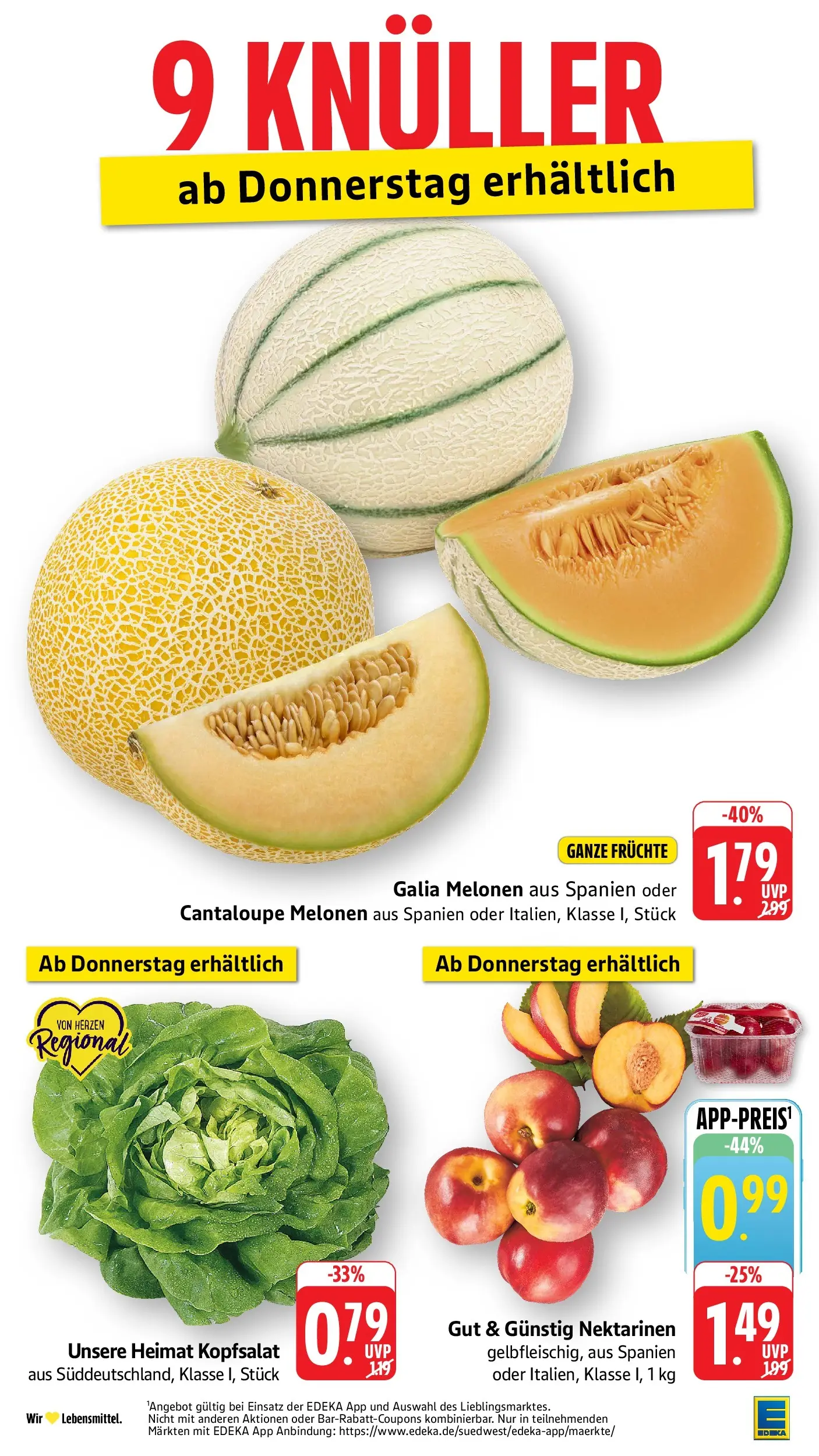Edeka prospekt Mühlheim / Donau (ab 12.07.2026) » Angebote Online | Seite: 44 | Produkte: Nektarinen