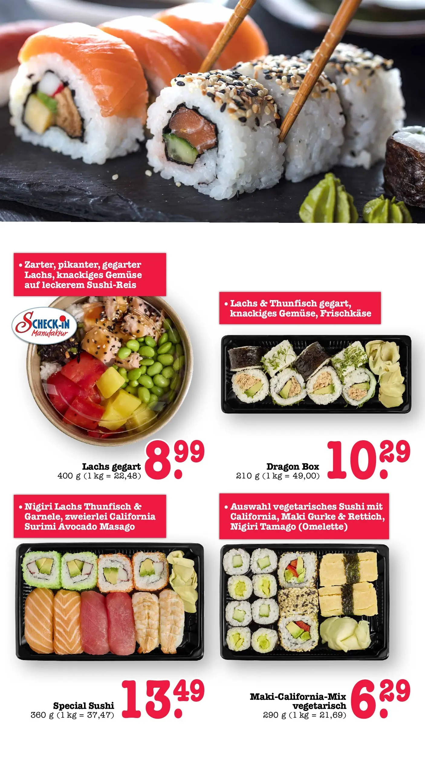 E center Prospekt Achern (ab 13.07.2026) zum Blättern | Seite: 14 | Produkte: Thunfisch, Avocado, Lachs, Frischkase E center Prospekt Achern (ab 13.07.2026) zum Blättern | Seite: 14 | Produkte: Thunfisch, Avocado, Lachs, Frischkase