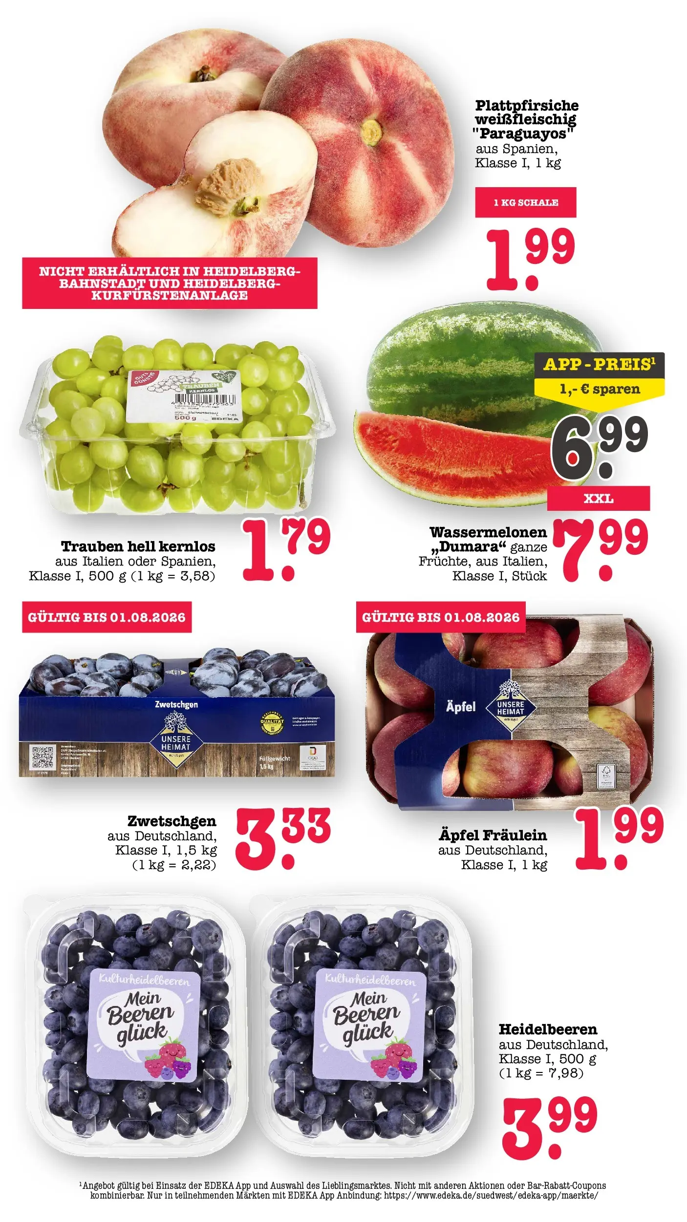 E center Prospekt Heidelberg (ab 13.07.2026) zum Blättern | Seite: 24 | Produkte: Trauben, Äpfel, Zwetschgen, Heidelbeeren E center Prospekt Heidelberg (ab 13.07.2026) zum Blättern | Seite: 24 | Produkte: Trauben, Äpfel, Zwetschgen, Heidelbeeren