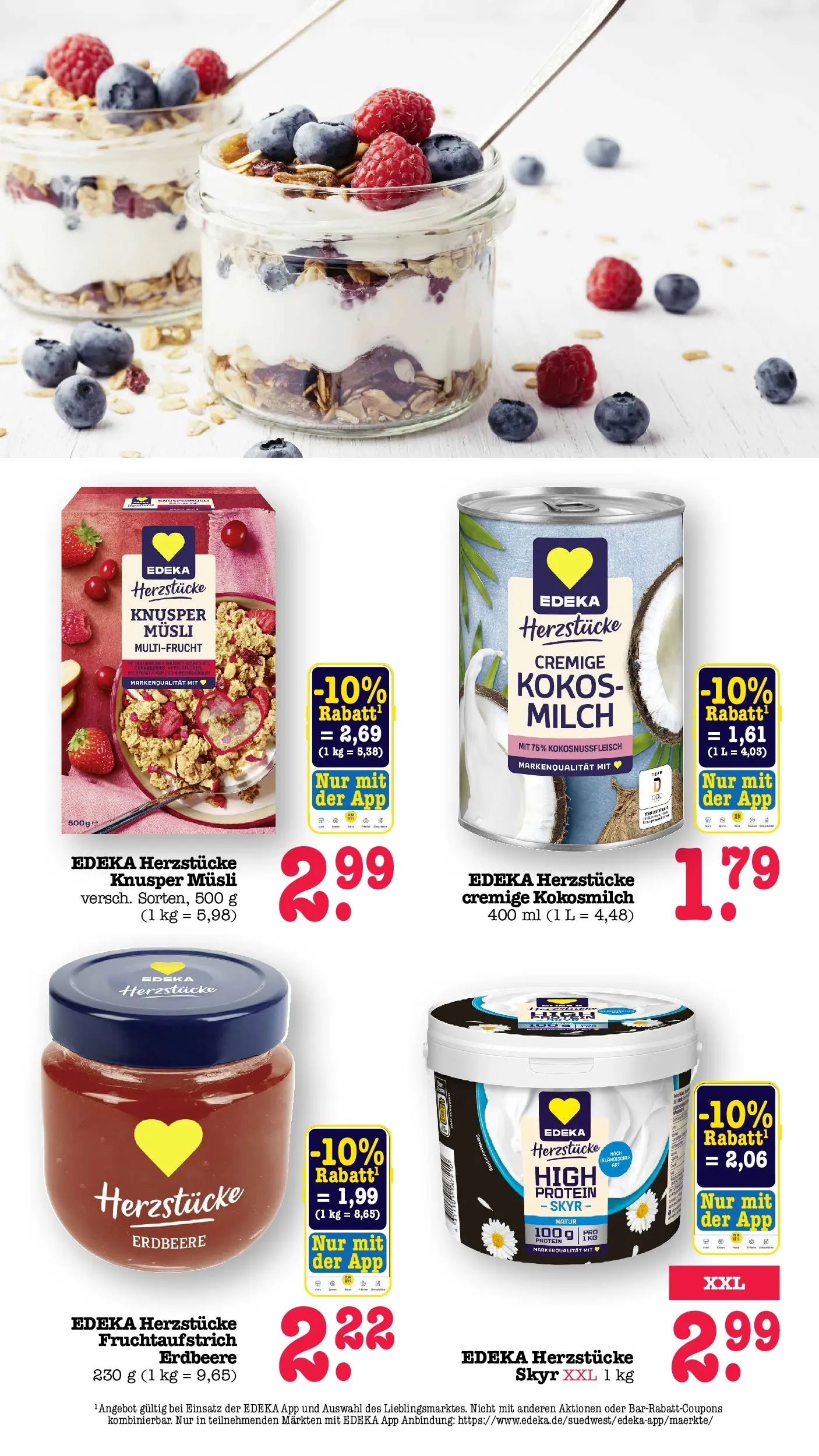 E center Prospekt Achern (ab 13.07.2026) zum Blättern | Seite: 28 | Produkte: Musli, Milch, Skyr E center Prospekt Achern (ab 13.07.2026) zum Blättern | Seite: 28 | Produkte: Musli, Milch, Skyr