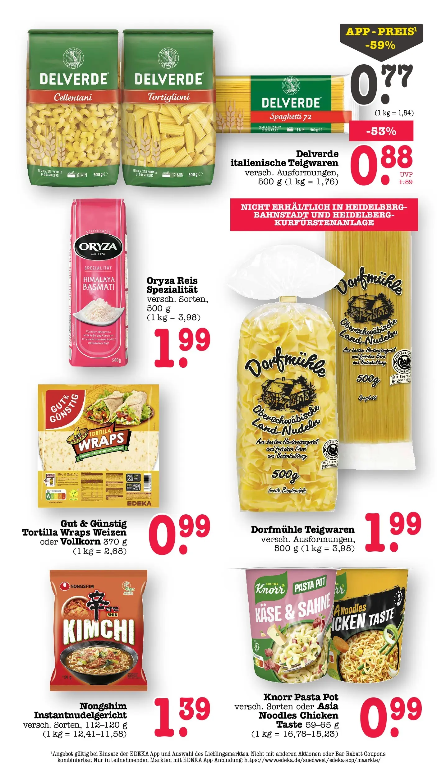 E center Prospekt Heidelberg (ab 13.07.2026) zum Blättern | Seite: 40 | Produkte: Käse, Pasta, Reis, Sahne E center Prospekt Heidelberg (ab 13.07.2026) zum Blättern | Seite: 40 | Produkte: Käse, Pasta, Reis, Sahne
