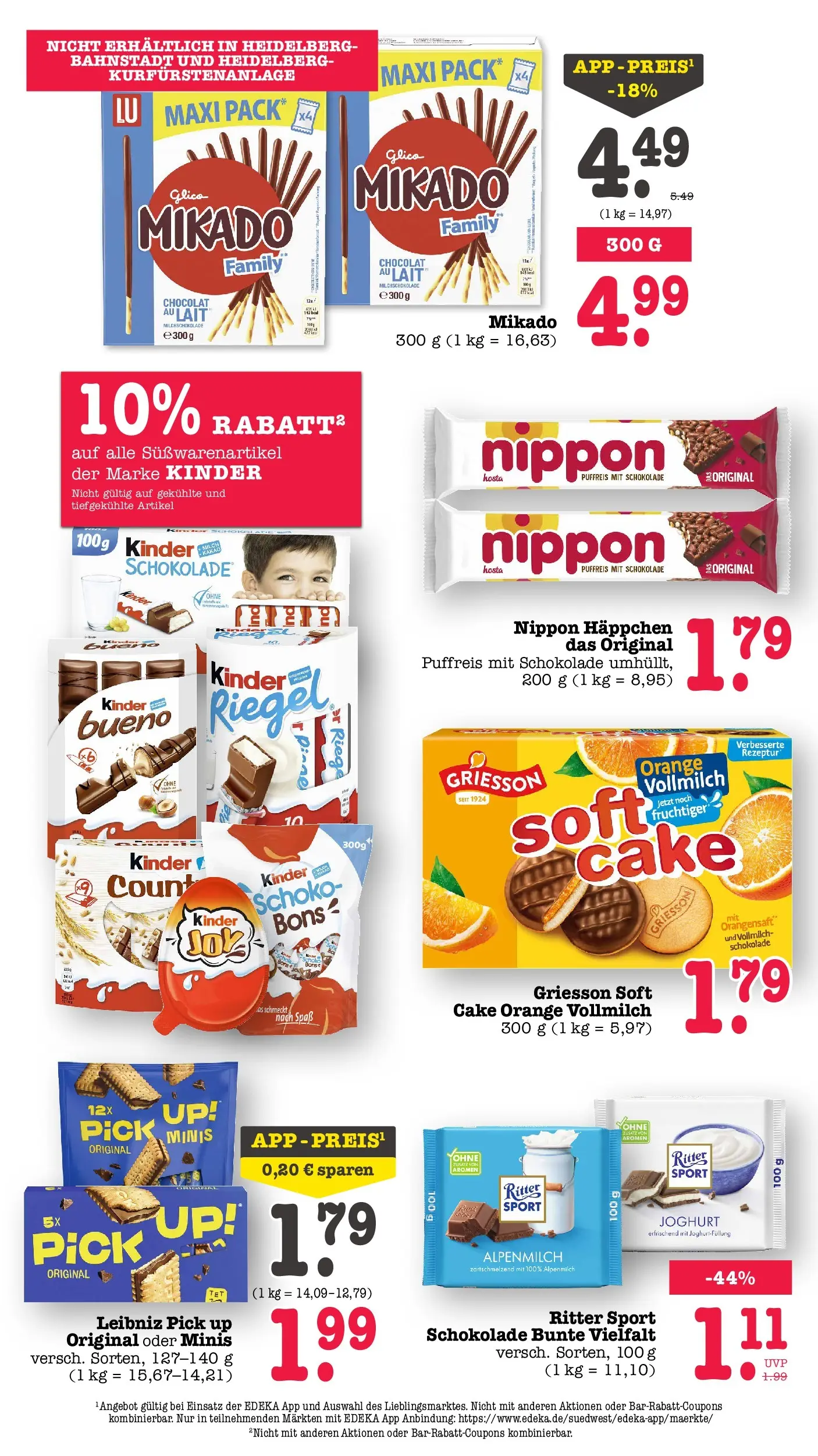 E center Prospekt Heidelberg (ab 13.07.2026) zum Blättern | Seite: 44 | Produkte: Joghurt, Schokolade, Ritter sport, Orangensaft E center Prospekt Heidelberg (ab 13.07.2026) zum Blättern | Seite: 44 | Produkte: Joghurt, Schokolade, Ritter sport, Orangensaft