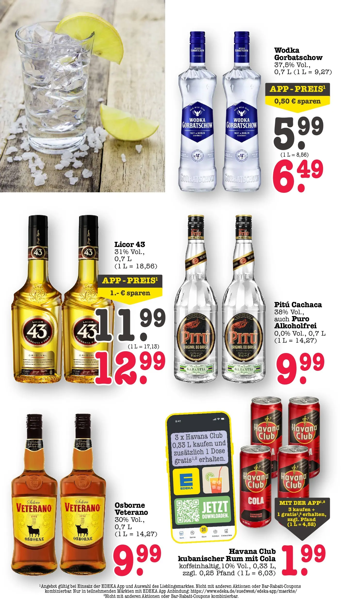 E center Prospekt Achern (ab 13.07.2026) zum Blättern | Seite: 53 | Produkte: Havana club, Osborne, Cola, Rum E center Prospekt Achern (ab 13.07.2026) zum Blättern | Seite: 53 | Produkte: Havana club, Osborne, Cola, Rum