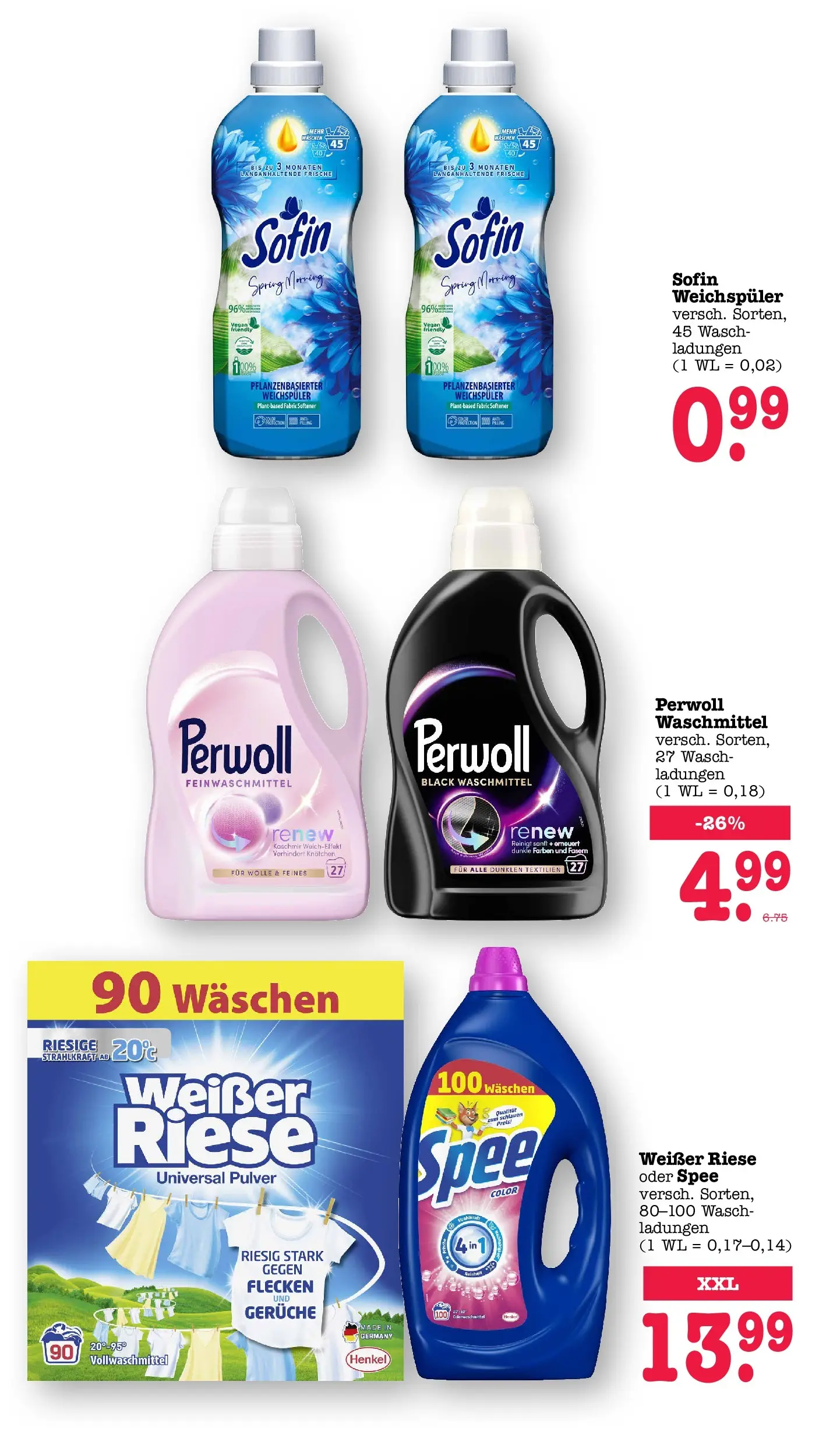 E center Prospekt Achern (ab 13.07.2026) zum Blättern | Seite: 61 | Produkte: Perwoll, Spee, Weichspüler, Waschmittel E center Prospekt Achern (ab 13.07.2026) zum Blättern | Seite: 61 | Produkte: Perwoll, Spee, Weichspüler, Waschmittel