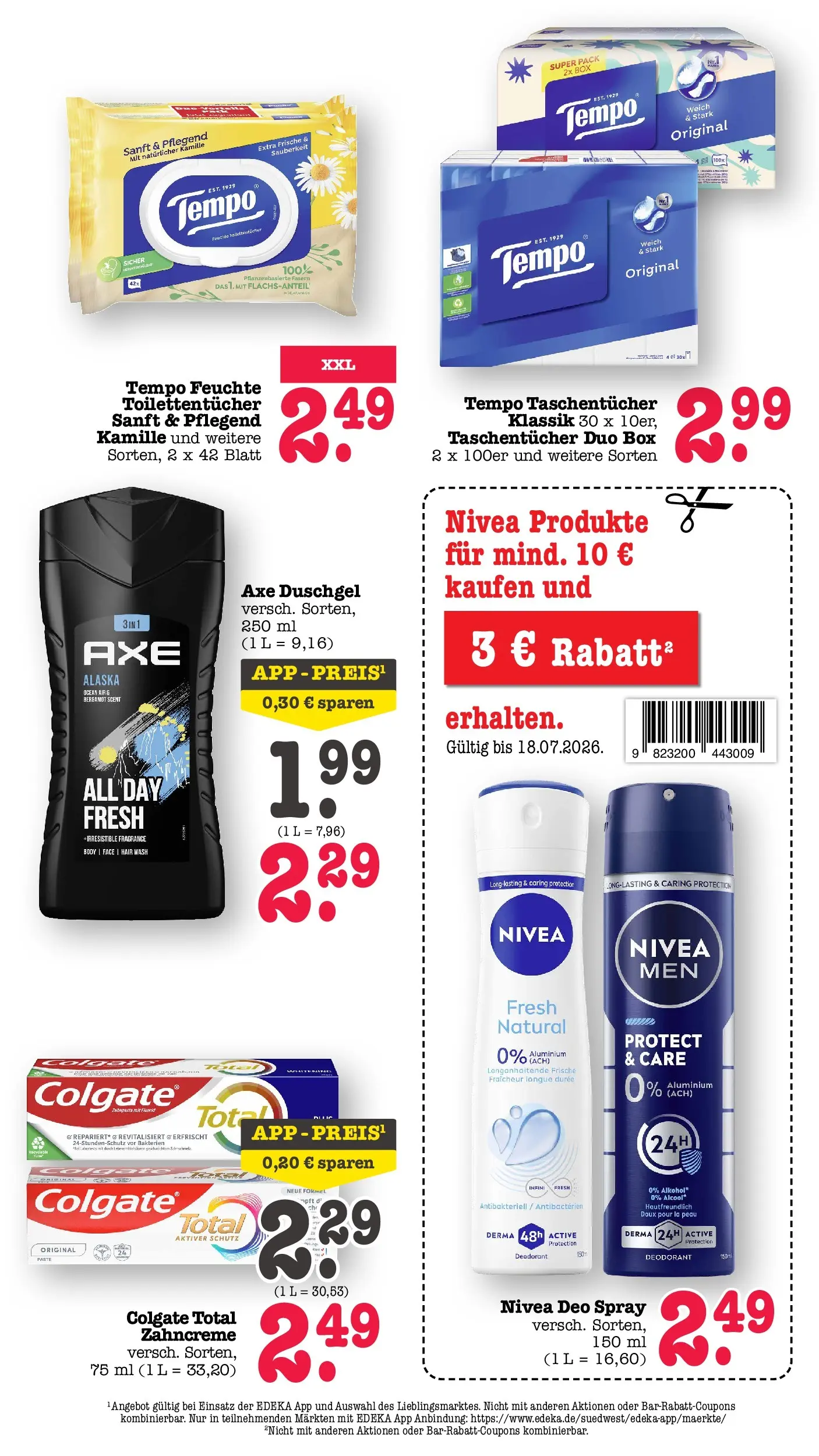 E center Prospekt Achern (ab 13.07.2026) zum Blättern | Seite: 62 | Produkte: Box, Deodorant, Axe, Tempo E center Prospekt Achern (ab 13.07.2026) zum Blättern | Seite: 62 | Produkte: Box, Deodorant, Axe, Tempo