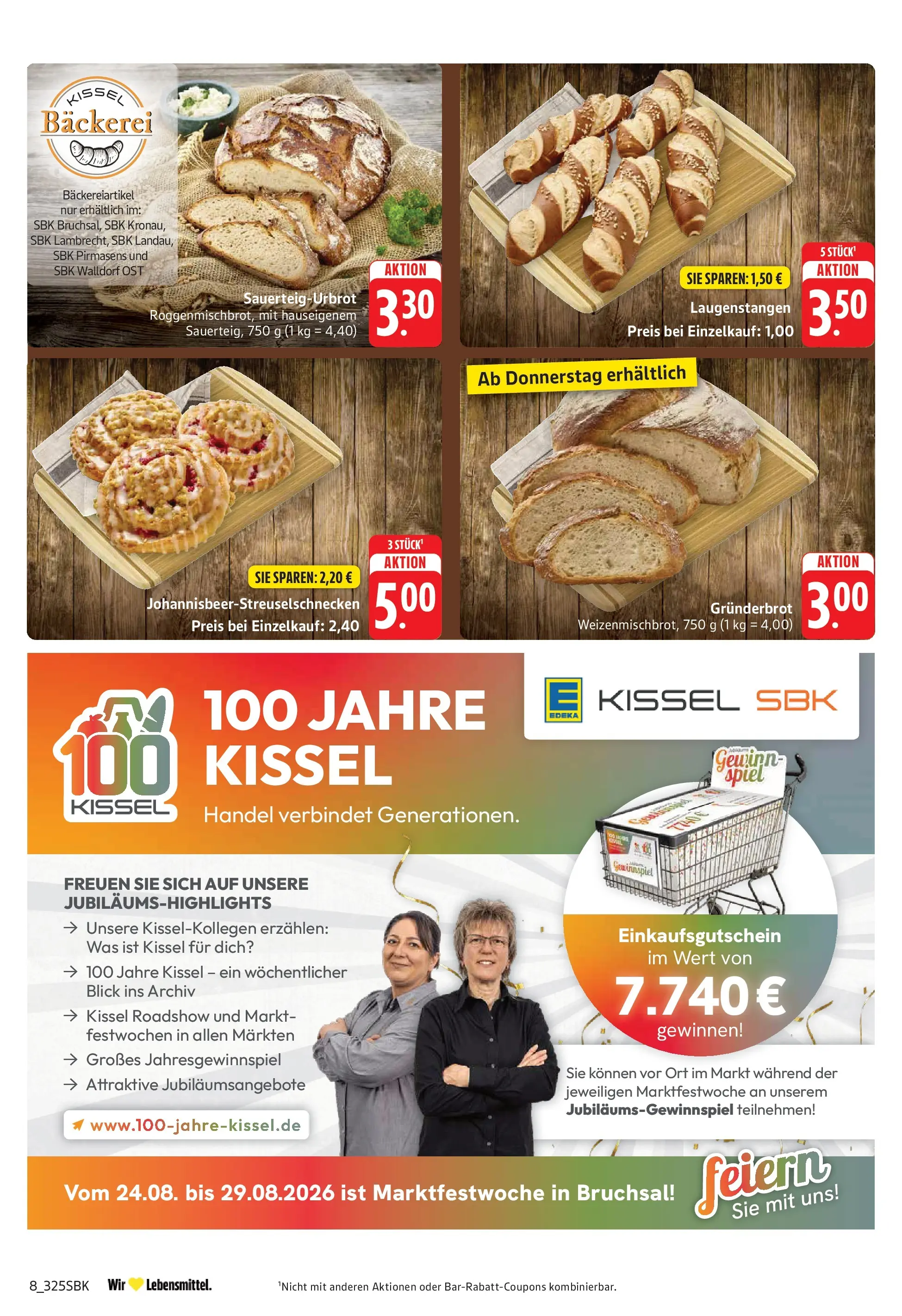 Edeka Prospekt Bruchsal (ab 13.07.2026) » Angebote Online | Seite: 8 | Produkte: Spiel, Bäckerei