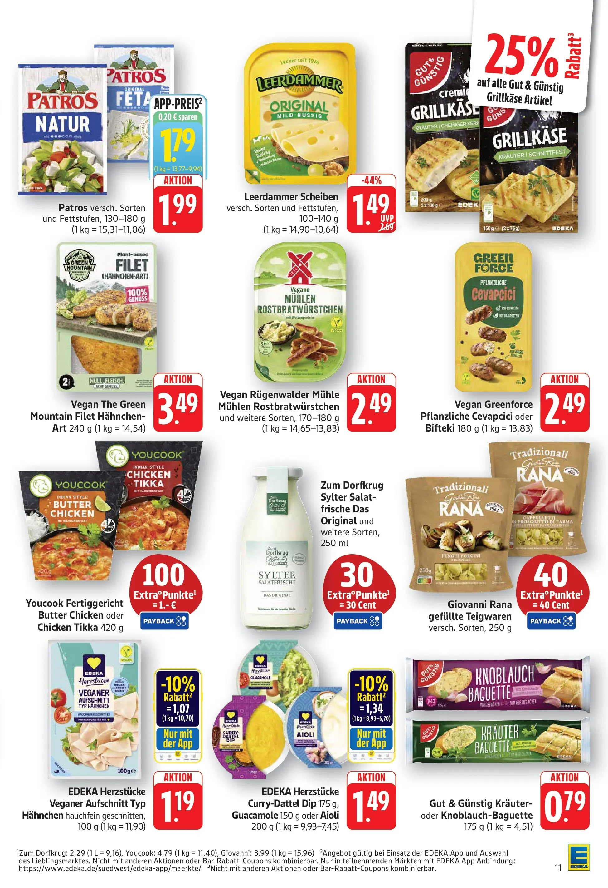 Edeka Prospekt Bruchsal (ab 13.07.2026) » Angebote Online | Seite: 11 | Produkte: Mühle, Hahnchen, Youcook, Patros