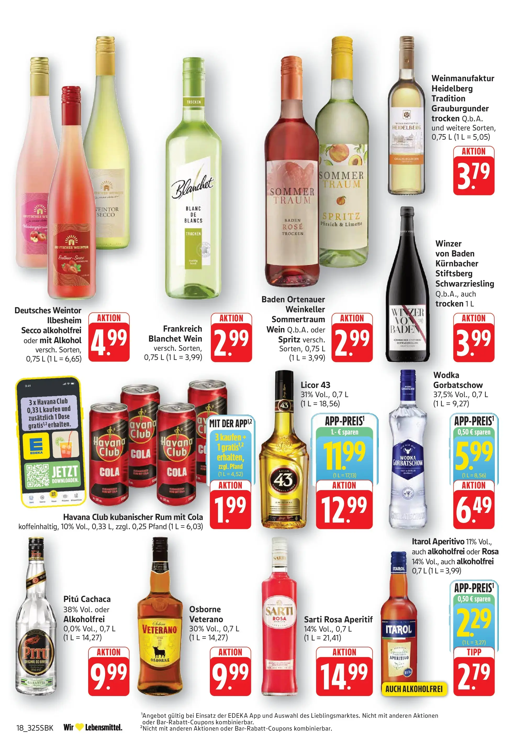 Edeka Prospekt Bruchsal (ab 13.07.2026) » Angebote Online | Seite: 18 | Produkte: Havana club, Cola, Rum, Limette
