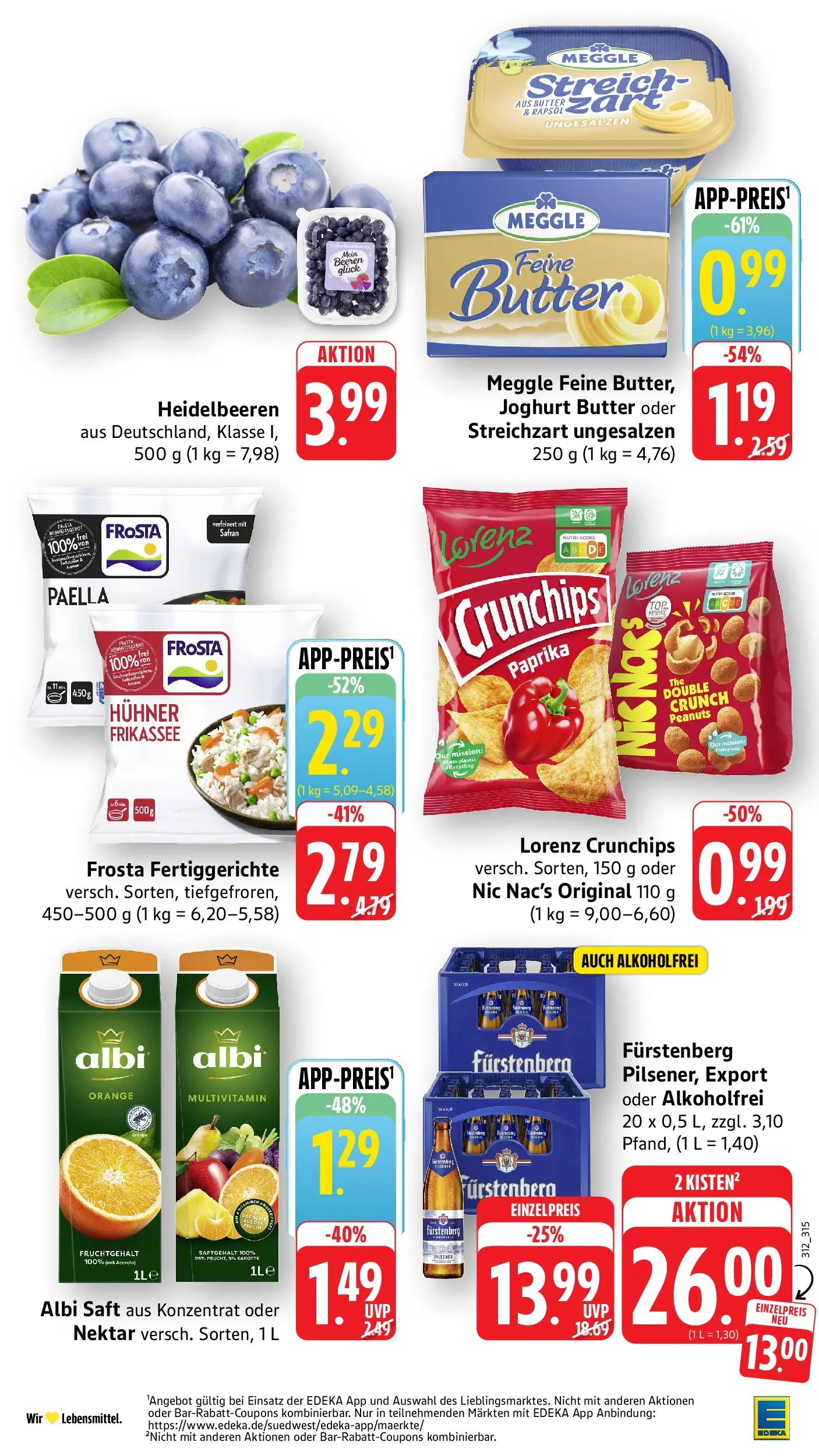 Edeka prospekt Mühlheim / Donau (ab 12.07.2026) » Angebote Online | Seite: 2 | Produkte: Butter, Rapsöl, Fertiggerichte, Lorenz crunchips