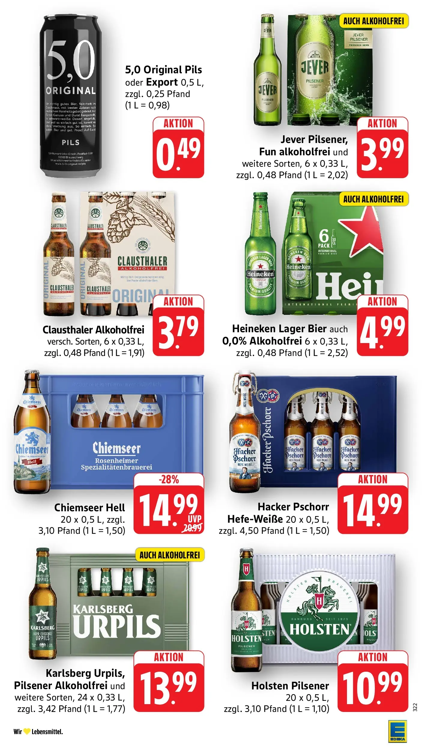Edeka prospekt Blieskastel-Lautzkirchen (ab 13.07.2026) » Angebote Online | Seite: 33 | Produkte: Bier, Pils, Heineken, Jever