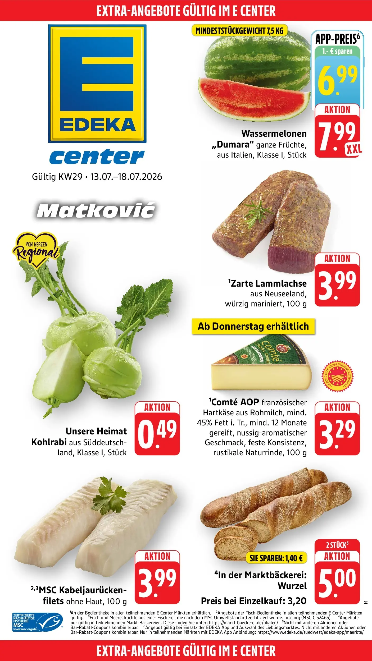 Edeka prospekt Möglingen (ab 13.07.2026) » Angebote Online | Seite: 46 | Produkte: Kohlrabi, Fisch, Meeresfrüchte