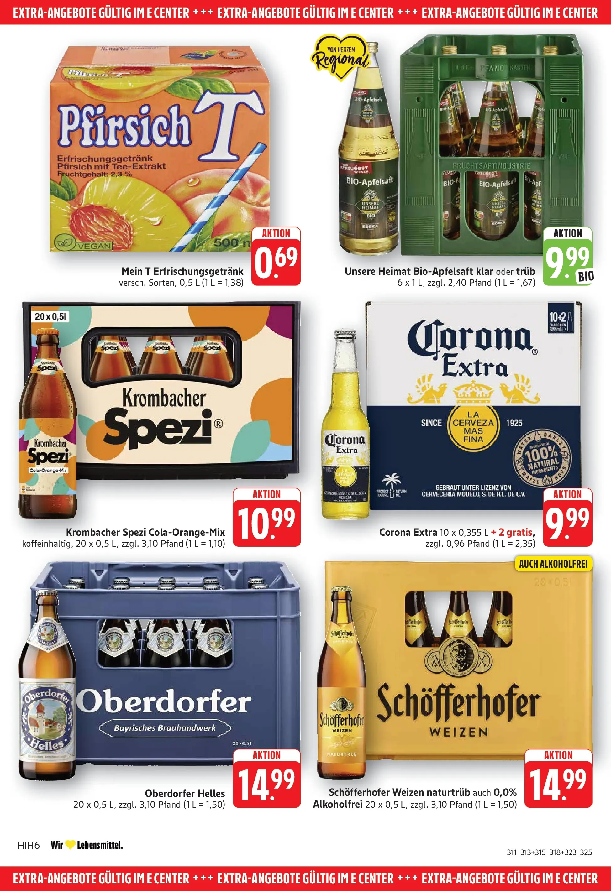 E center Prospekt Eislingen (ab 13.07.2026) zum Blättern | Seite: 30 | Produkte: Pfirsich, Krombacher