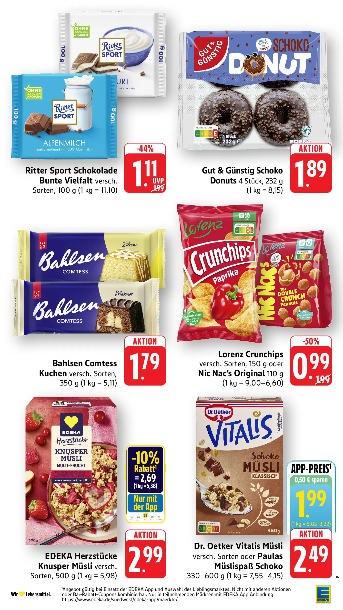 Edeka Prospekt Lahr (ab 13.07.2026) » Angebote Online | Seite: 27 | Produkte: Musli, Schokolade, Paprika, Zitrone