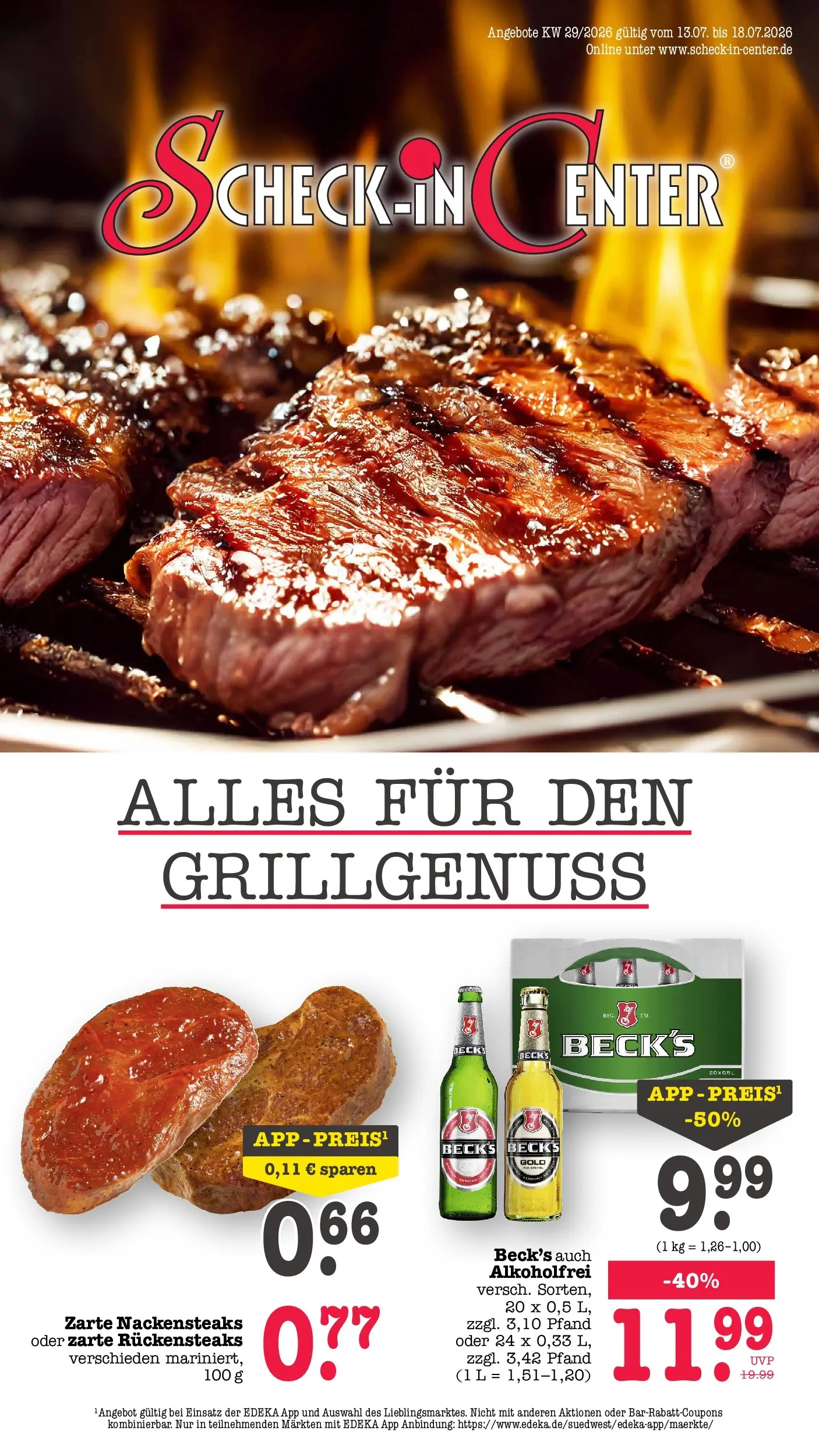 E center Prospekt Achern (ab 13.07.2026) zum Blättern | Seite: 1 | Produkte: Nackensteaks E center Prospekt Achern (ab 13.07.2026) zum Blättern | Seite: 1 | Produkte: Nackensteaks