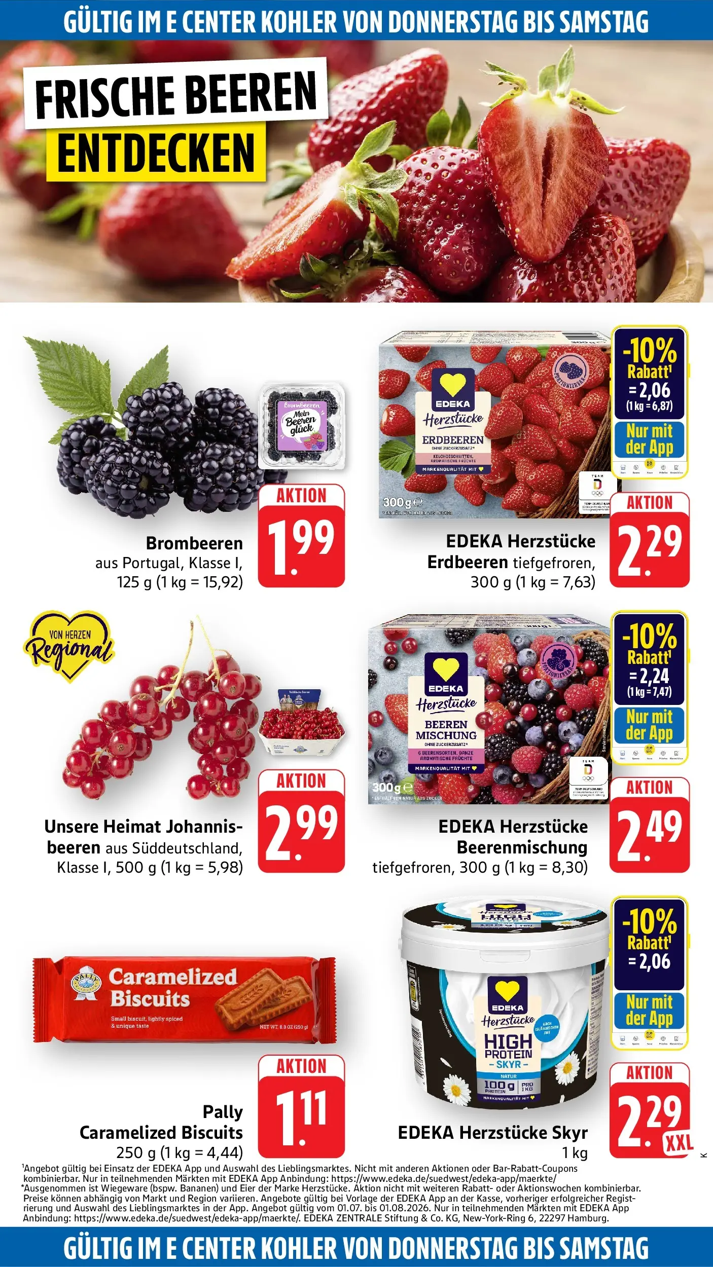 Edeka Prospekt Lahr (ab 13.07.2026) » Angebote Online | Seite: 50 | Produkte: Eier, Bananen, Skyr, Erdbeeren