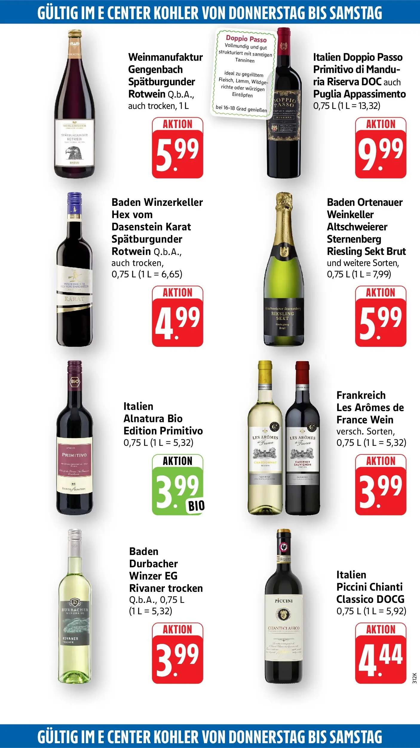 Edeka Prospekt Lahr (ab 13.07.2026) » Angebote Online | Seite: 53 | Produkte: Rotwein, Sekt, Doppio Passo, Wein