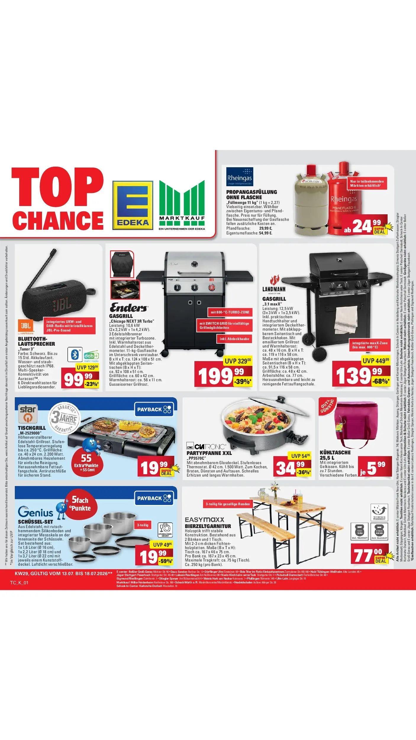 Edeka Prospekt Neu-Ulm (ab 13.07.2026) » Angebote Online | Seite: 56 | Produkte: Lautsprecher, Tisch, Handtuchhalter, Unterschrank