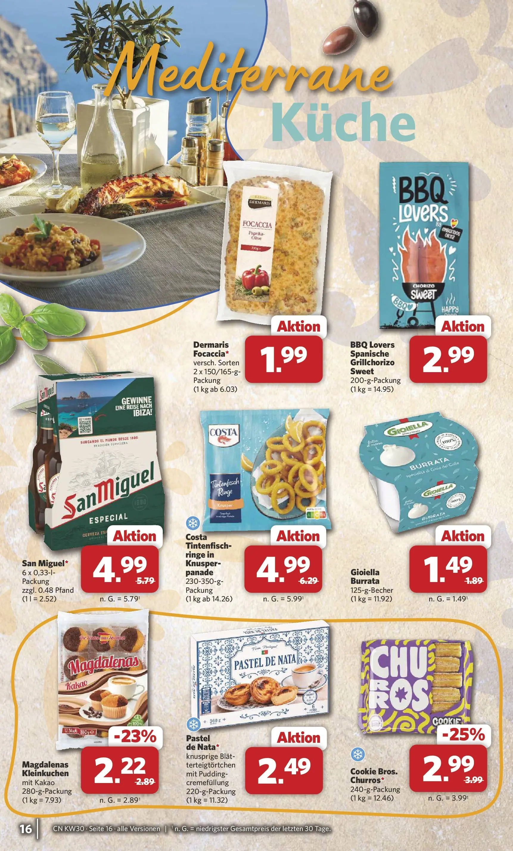 Combi Prospekt Weener (ab 20.07.2026) zum Blättern | Seite: 16 | Produkte: Küche, Tintenfisch, Pudding, Paprika