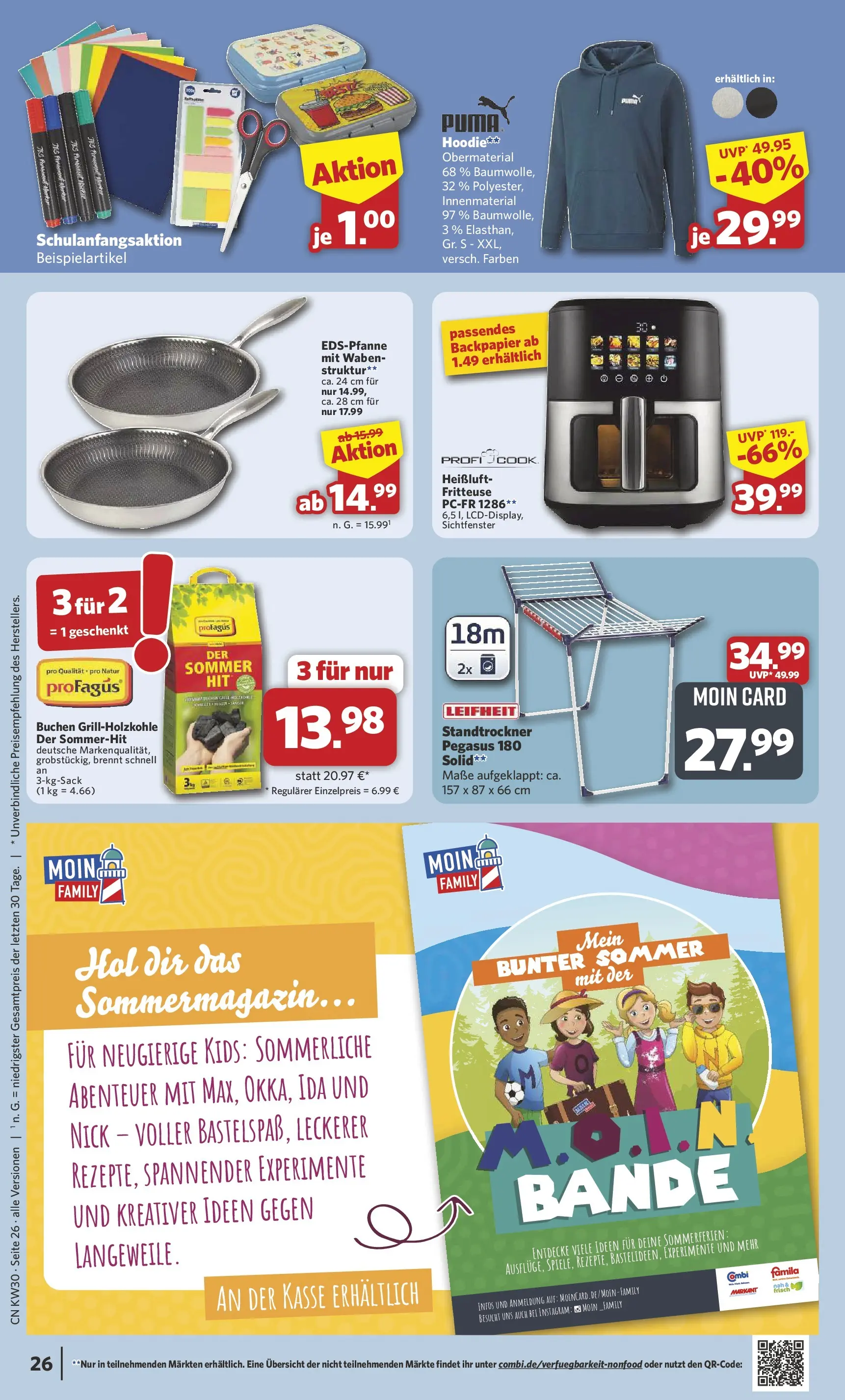 Combi Prospekt Weener (ab 20.07.2026) zum Blättern | Seite: 28 | Produkte: Hoodie, Fritteuse