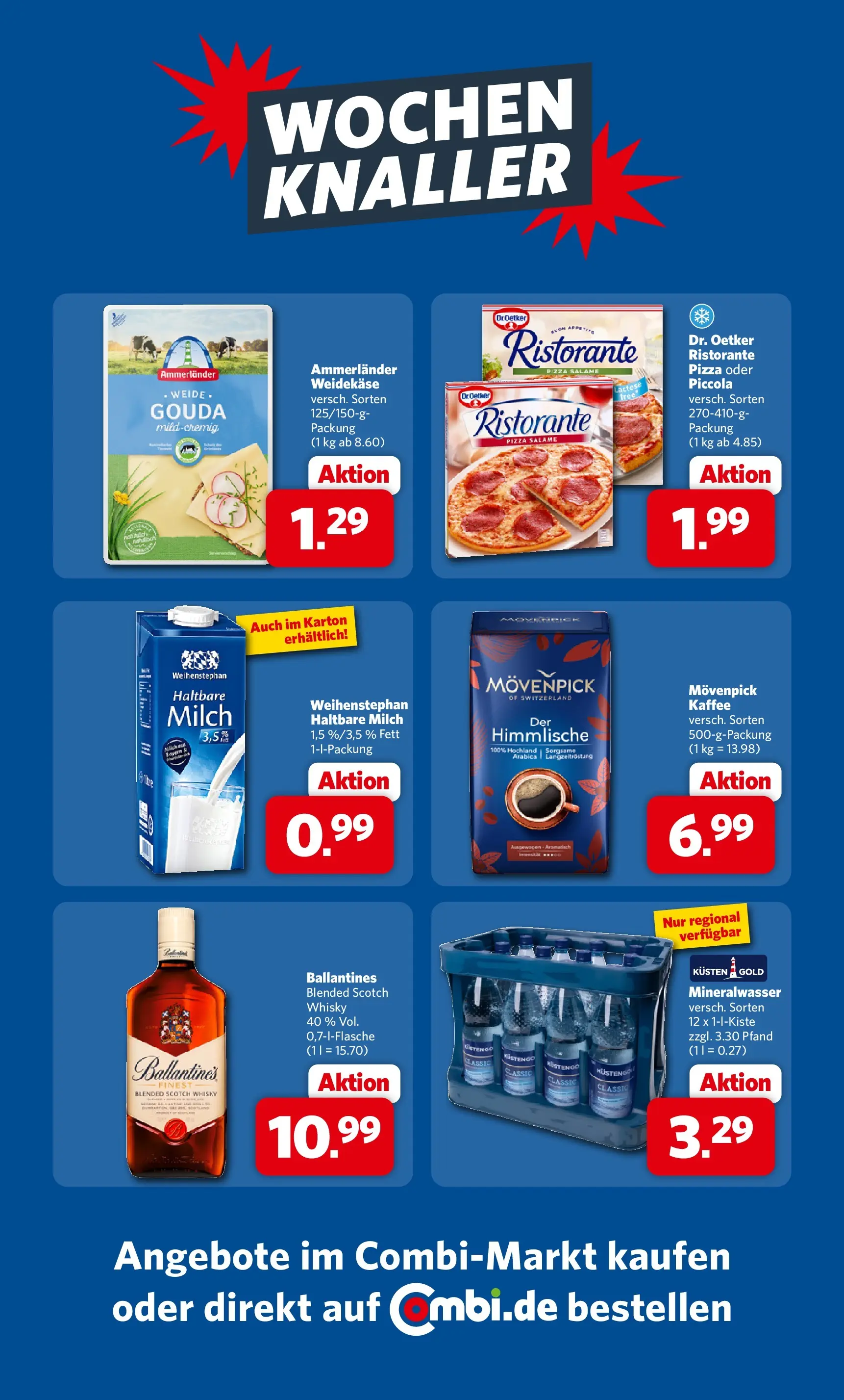 Combi Prospekt Weener (ab 20.07.2026) zum Blättern | Seite: 32 | Produkte: Ristorante, Milch, Kaffee, Haltbare milch