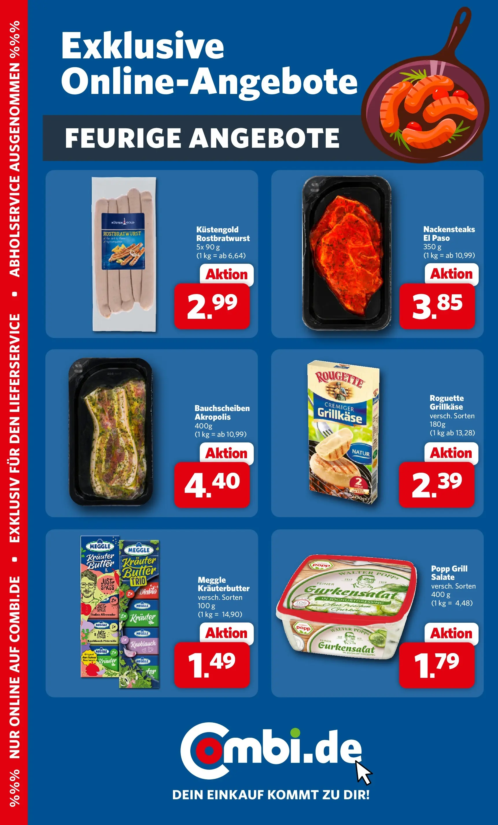 Combi Prospekt Weener (ab 20.07.2026) zum Blättern | Seite: 34 | Produkte: Nackensteaks, Grill, Butter, Knoblauch
