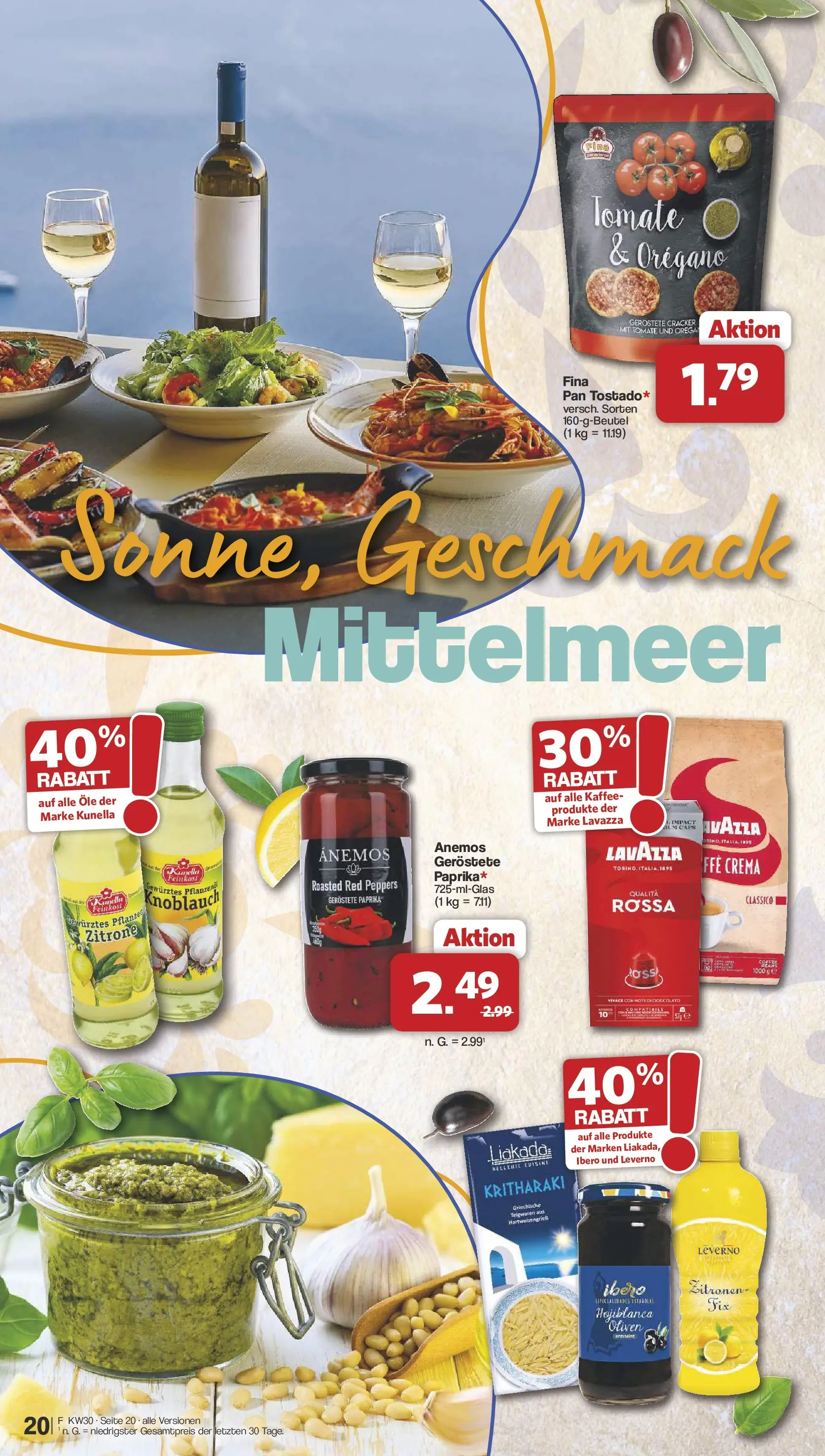 Famila Nordwest Wochenangebote (ab 20.07.2026) zum Blättern | Seite: 20 | Produkte: Lavazza, Kaffee, Knoblauch, Zitronen