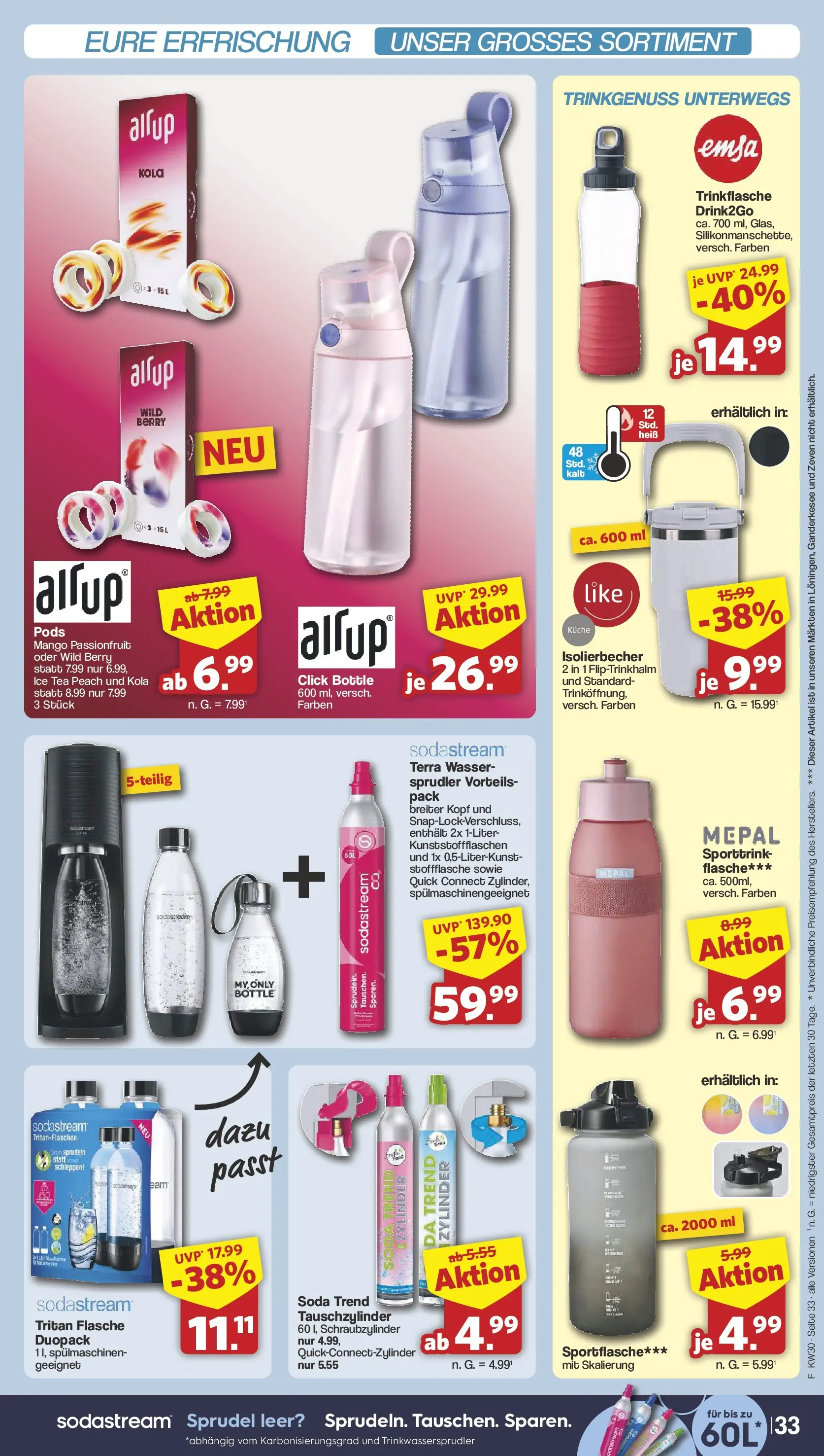 Famila Nordwest Wochenangebote (ab 20.07.2026) zum Blättern | Seite: 35 | Produkte: Küche, Wasser, Mango, Sodastream