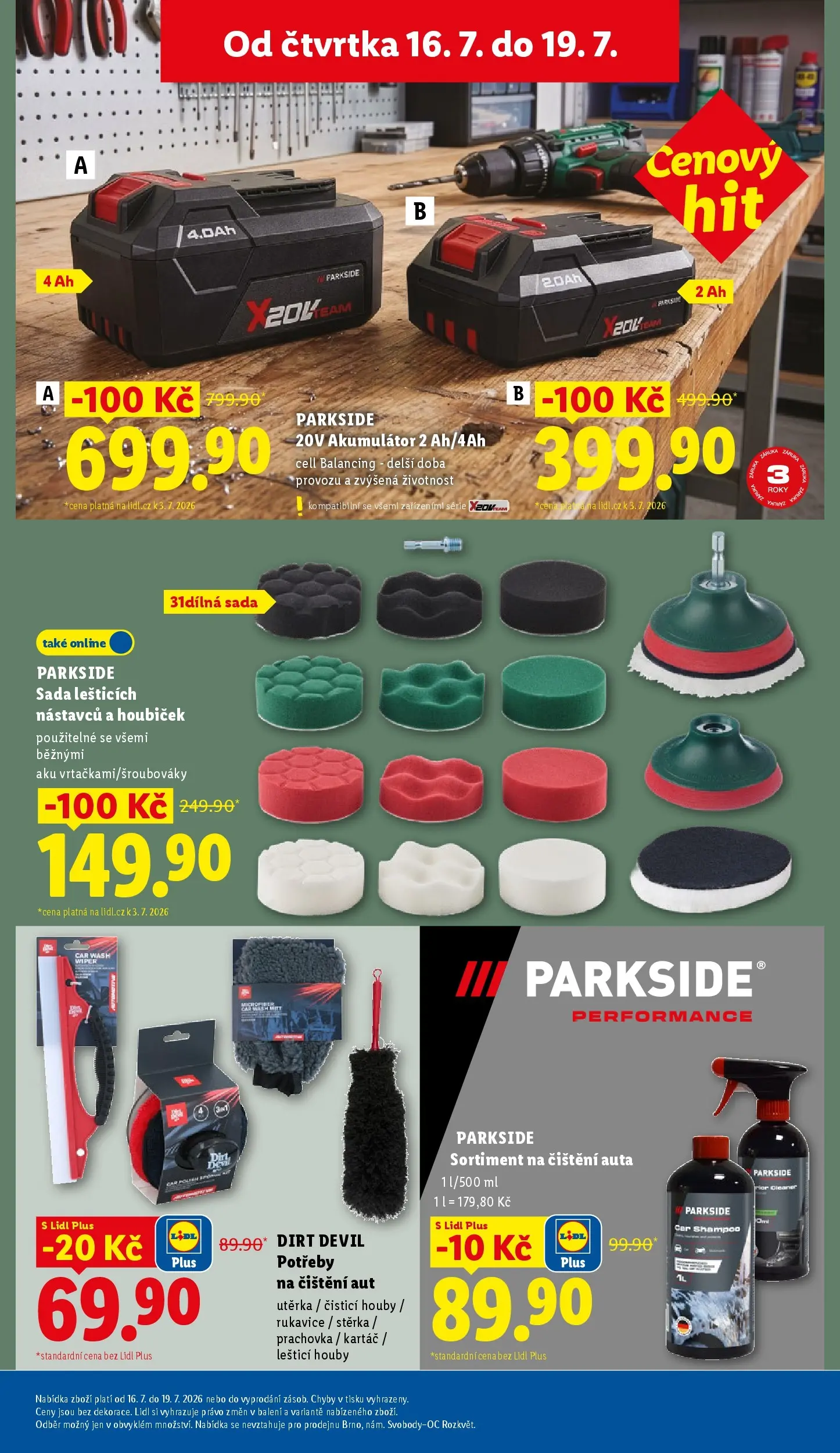 Lidl leták od 12.07.2026 - Nový akční leták | Strana: 15 | Produkty: Rukavice, Prachovka, Utěrka, Kartáč
