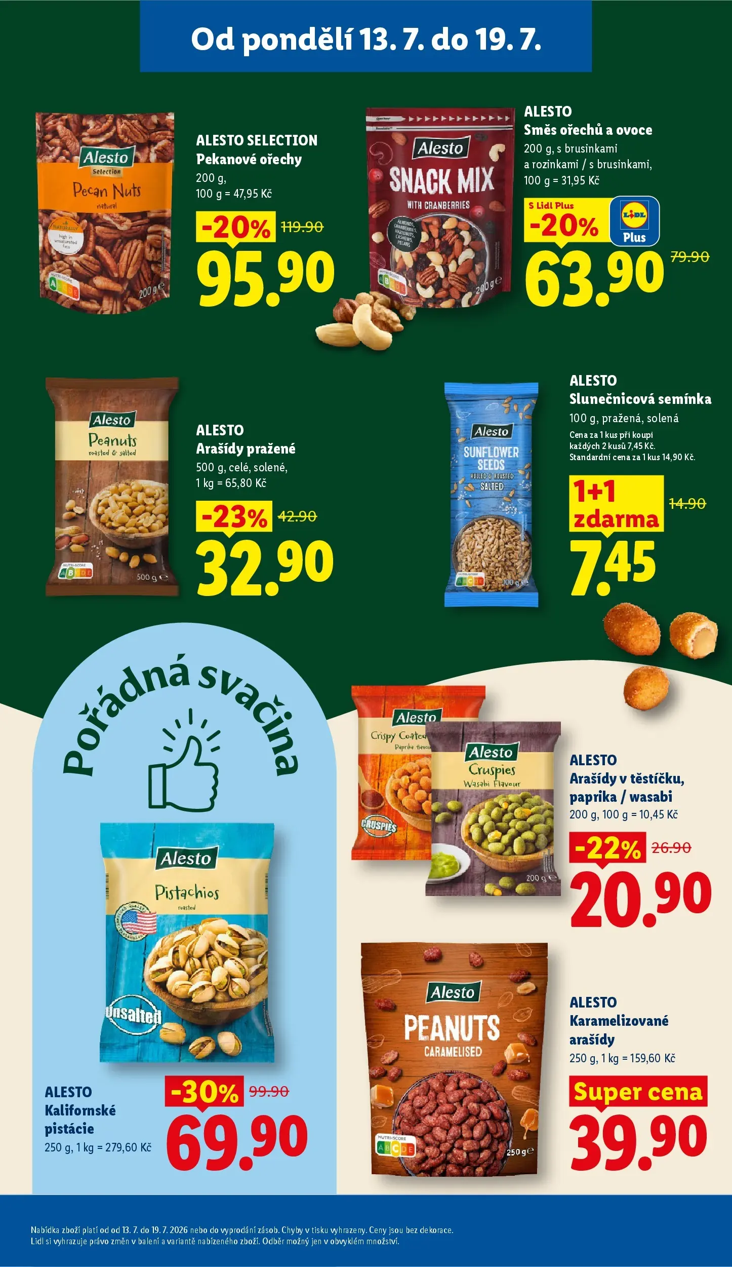 Lidl leták od 15.07.2026 - Nový akční leták | Strana: 3 | Produkty: Pistácie, Arašídy, Paprika, Pekanové ořechy