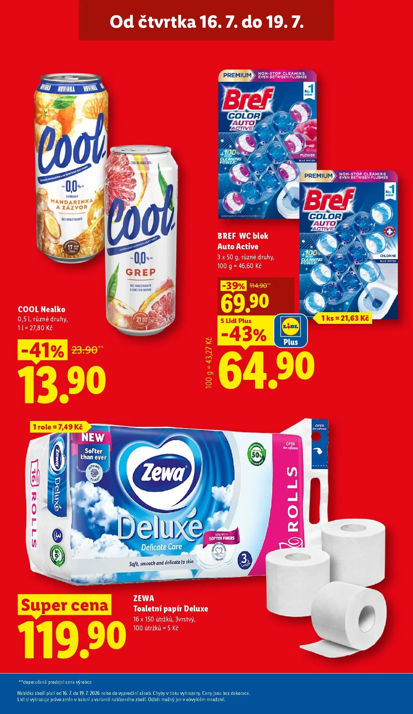 Lidl leták od 15.07.2026 - Nový akční leták | Strana: 5 | Produkty: Toaletní papír, Grep, Zewa Toaletní papír, Zázvor