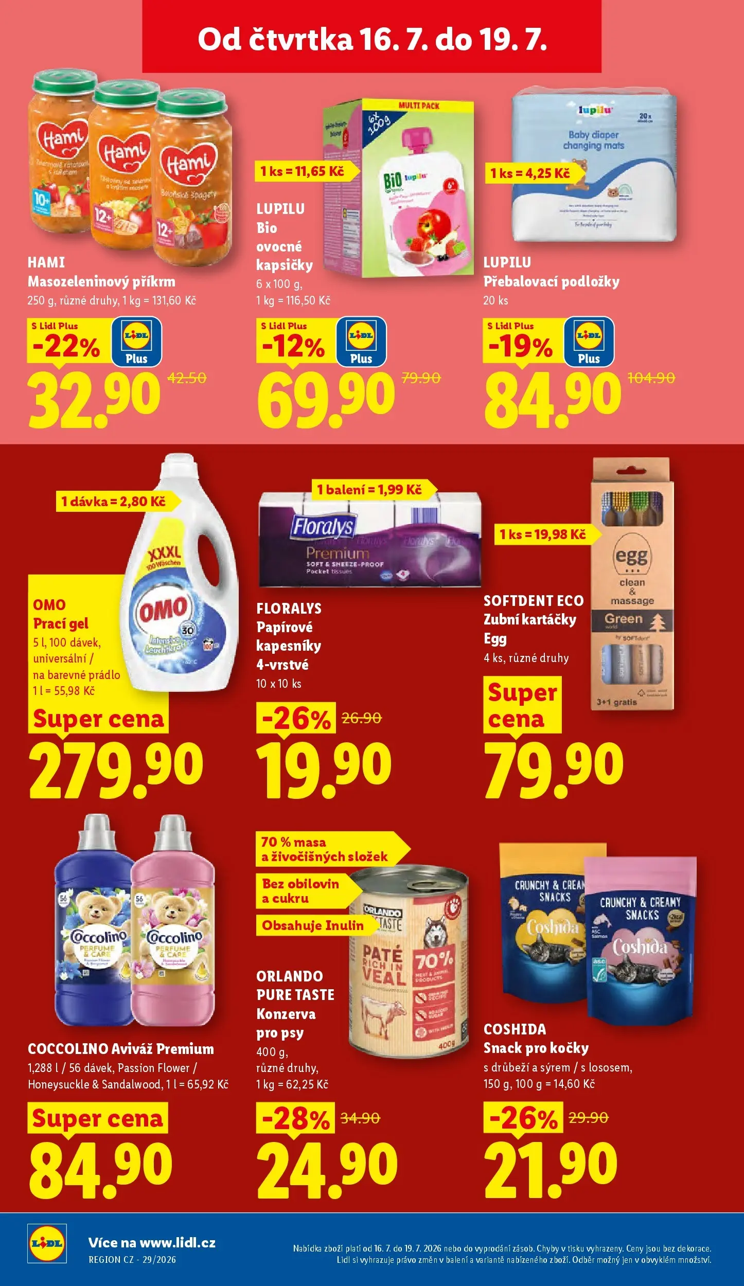 Lidl leták od 15.07.2026 - Nový akční leták | Strana: 30 | Produkty: Aviváž, Prací gel, Příkrm, Hami