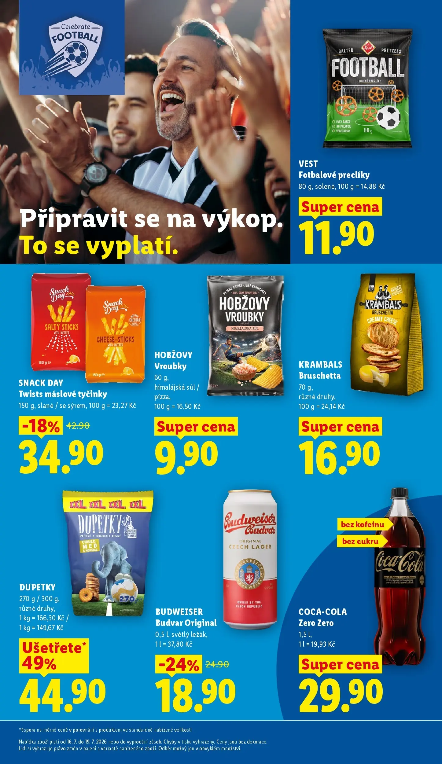Lidl leták od 15.07.2026 - Nový akční leták | Strana: 31 | Produkty: Budvar, Tyčinky, Dupetky, Chipsy