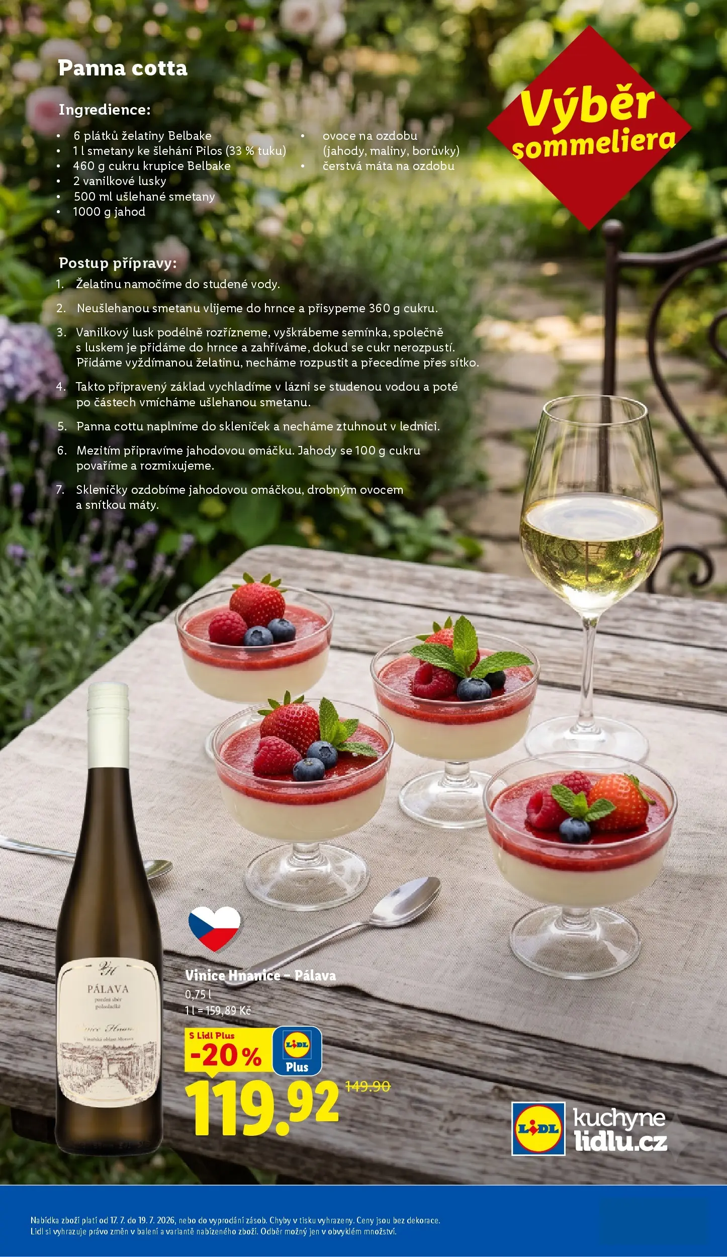 Lidl leták od 15.07.2026 - Nový akční leták | Strana: 47 | Produkty: Jahody, Panna cotta, Skleničky, Kuchyně