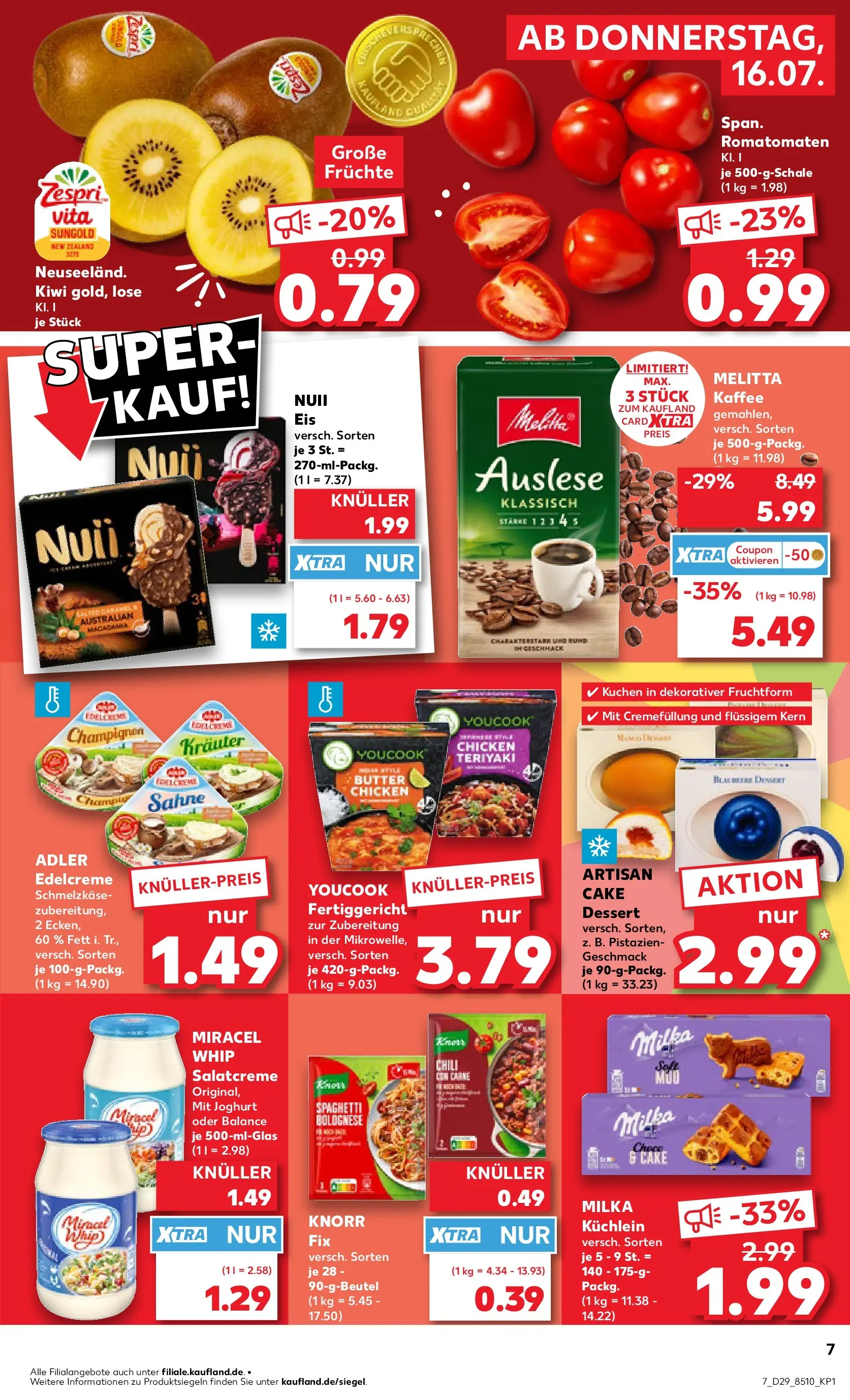 Prospekt Kaufland ab 13.07.2026 » Angebote Online zum Blättern | Seite: 12 | Produkte: Youcook, Butter, Kaffee, Chili