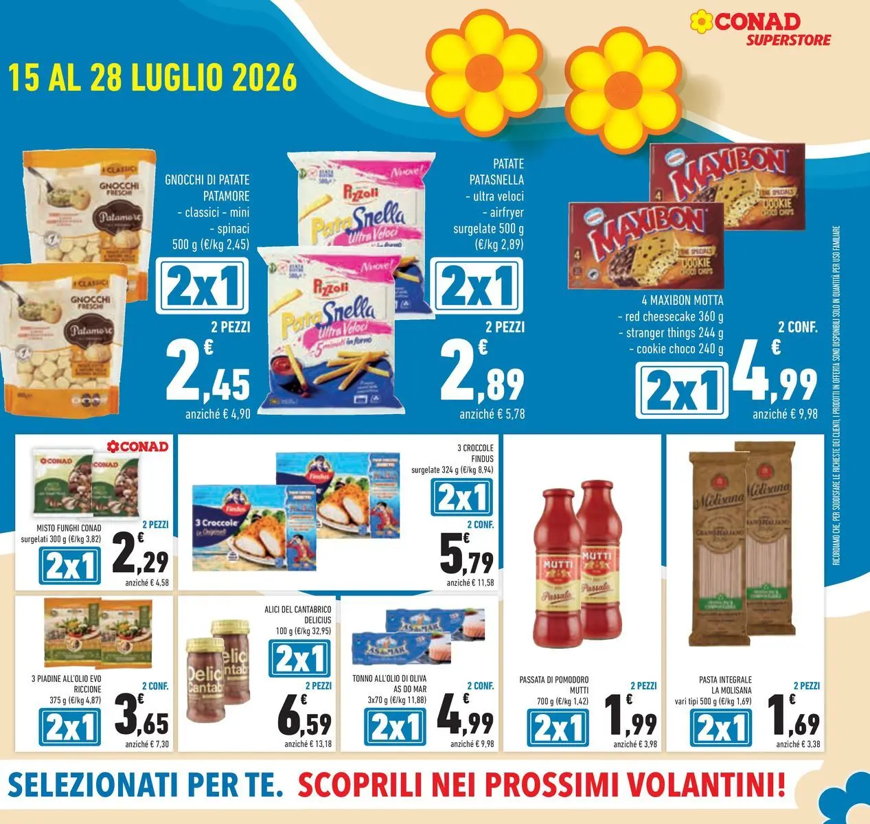 Volantino Conad dal 14/07/2026 > Anteprima | Pagina: 5 | Prodotti: Pomodoro, Spinaci, Mutti, Gnocchi
