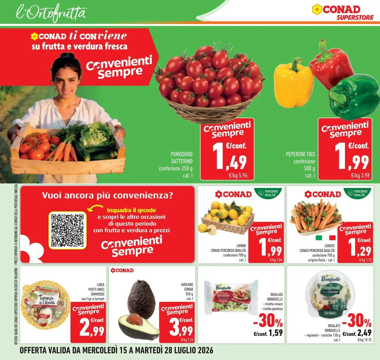 Volantino Conad dal 14/07/2026 > Anteprima | Pagina: 10 | Prodotti: Uova, Peperoni, Avocado, Pomodoro