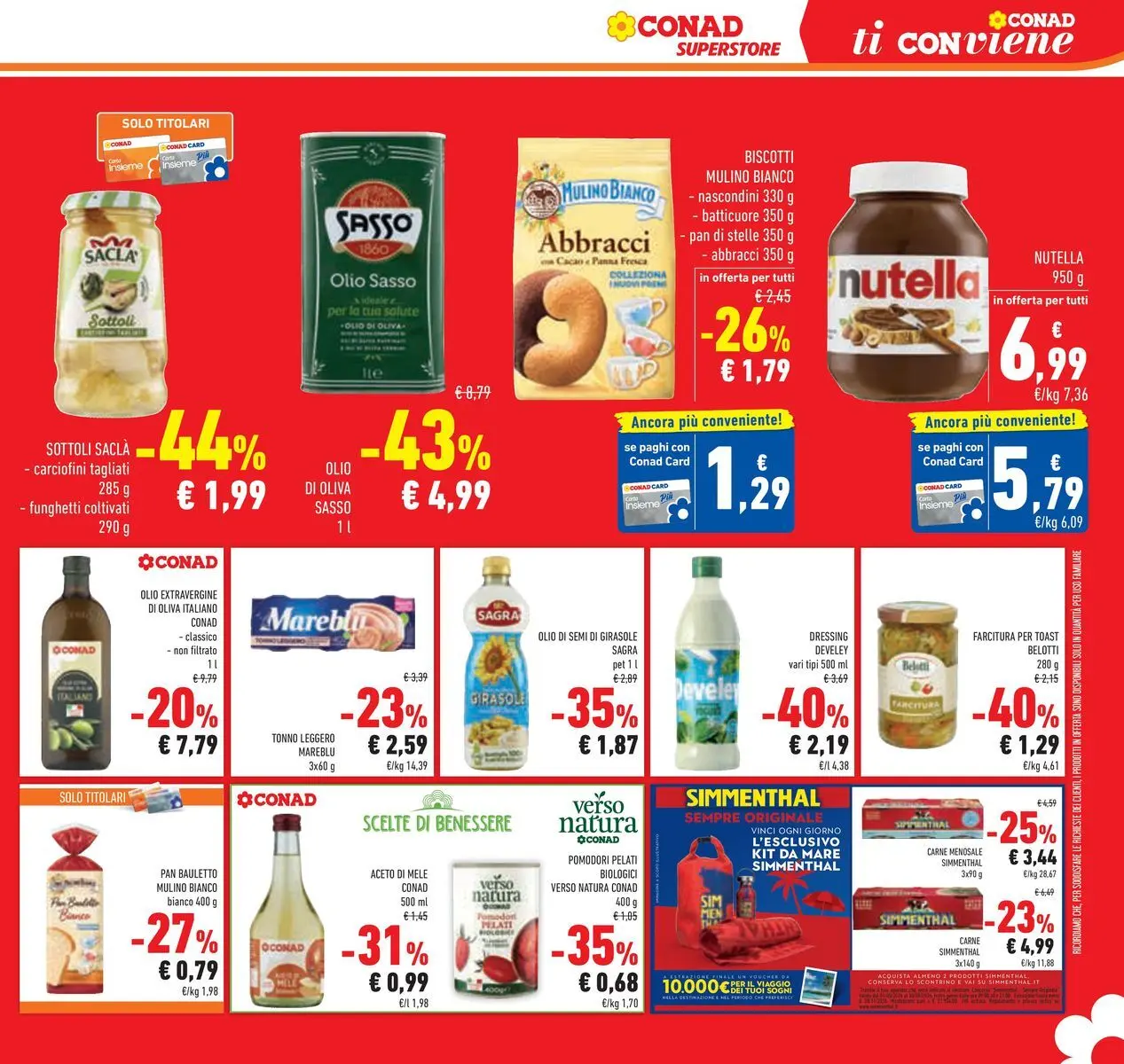 Volantino Conad dal 14/07/2026 > Anteprima | Pagina: 21 | Prodotti: Mele, Olio, Pomodori, Olio di semi di girasole