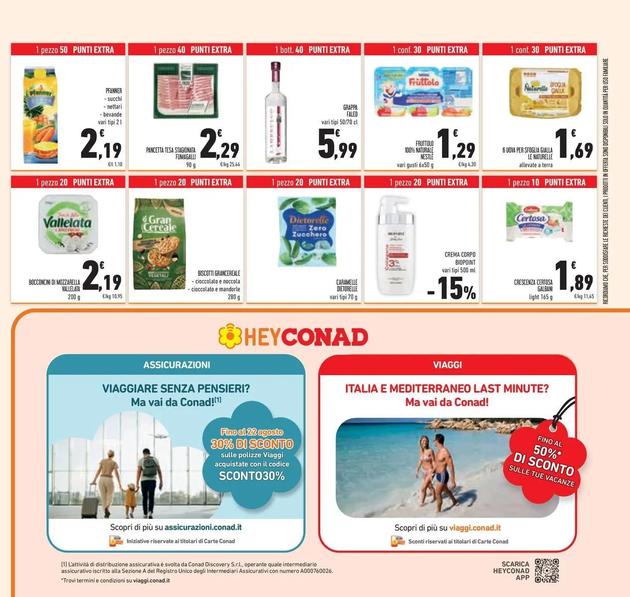 Volantino Conad dal 14/07/2026 > Anteprima | Pagina: 39 | Prodotti: Cioccolato, Mozzarella, Mandorle, Grappa
